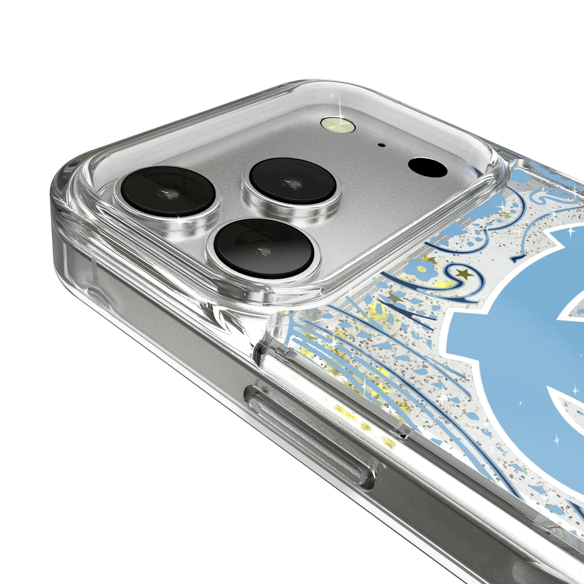 University of North Carolina Tar Heels Paisley iPhone Glitter Phone Case for Apple iPhone - Detail