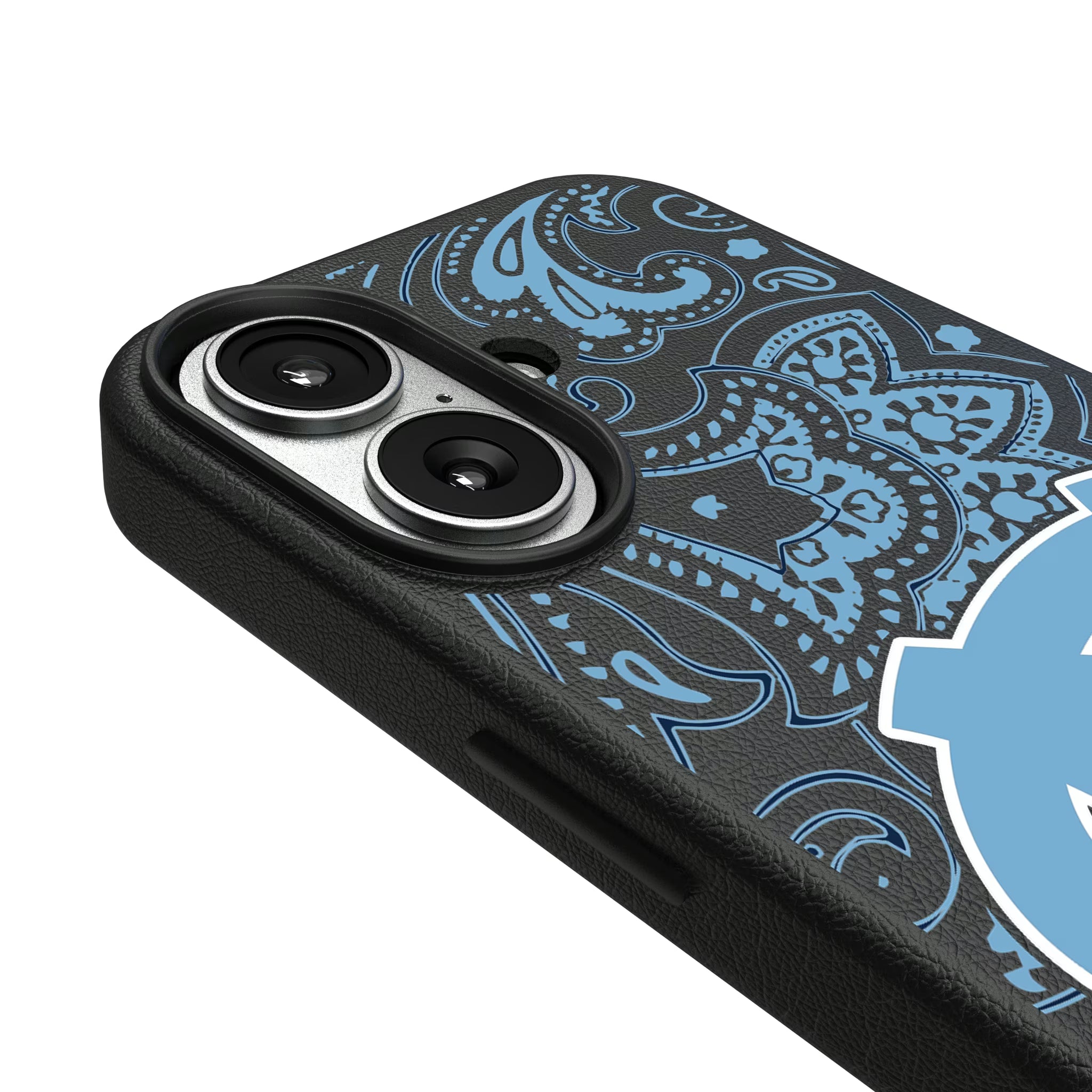 University of North Carolina Tar Heels Paisley iPhone MagSafe Compatible Phone Case for Apple iPhone - Detail#Device_iPhone 17