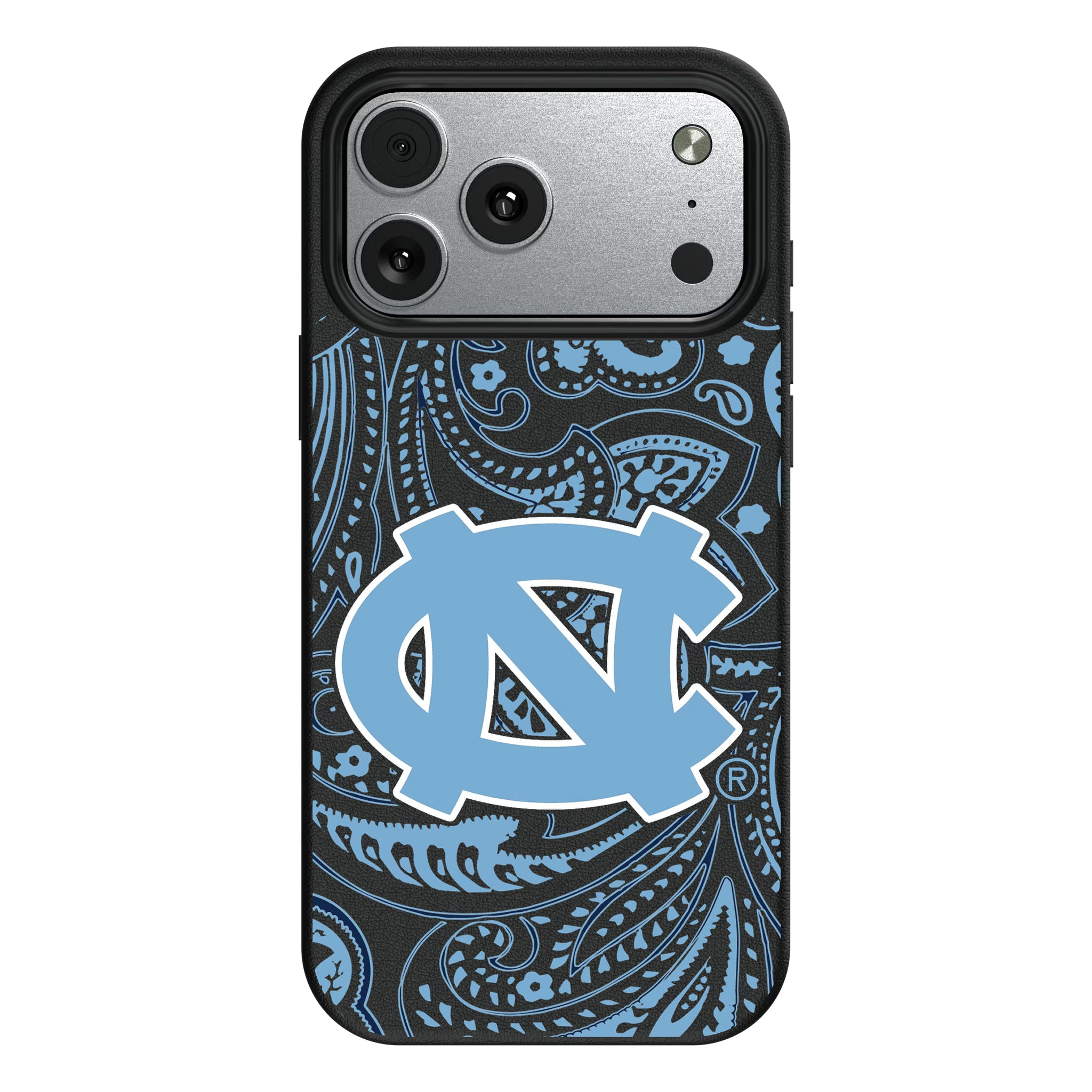 University of North Carolina Tar Heels Paisley iPhone MagSafe Compatible Phone Case for Apple iPhone#Device_iPhone 17 Pro Max