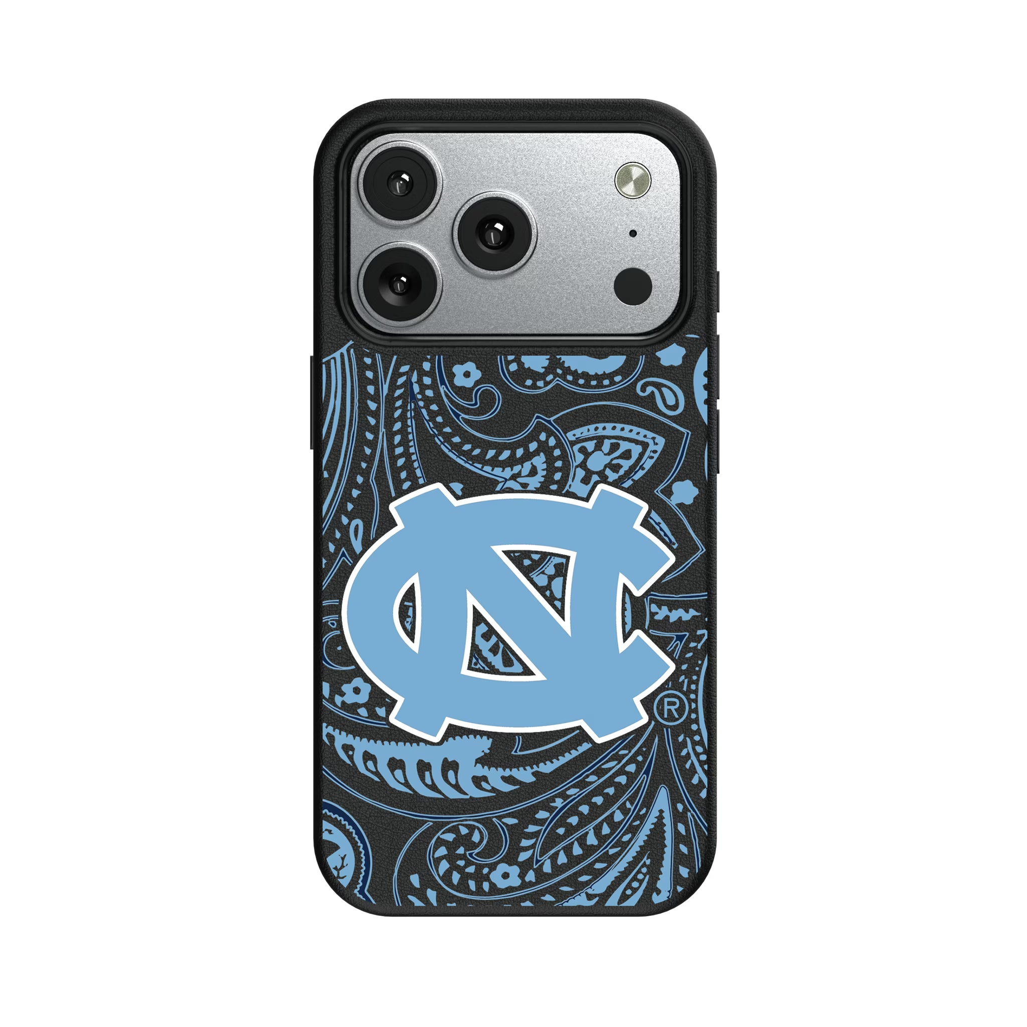 University of North Carolina Tar Heels Paisley iPhone MagSafe Compatible Phone Case for Apple iPhone#Device_iPhone 17 Pro