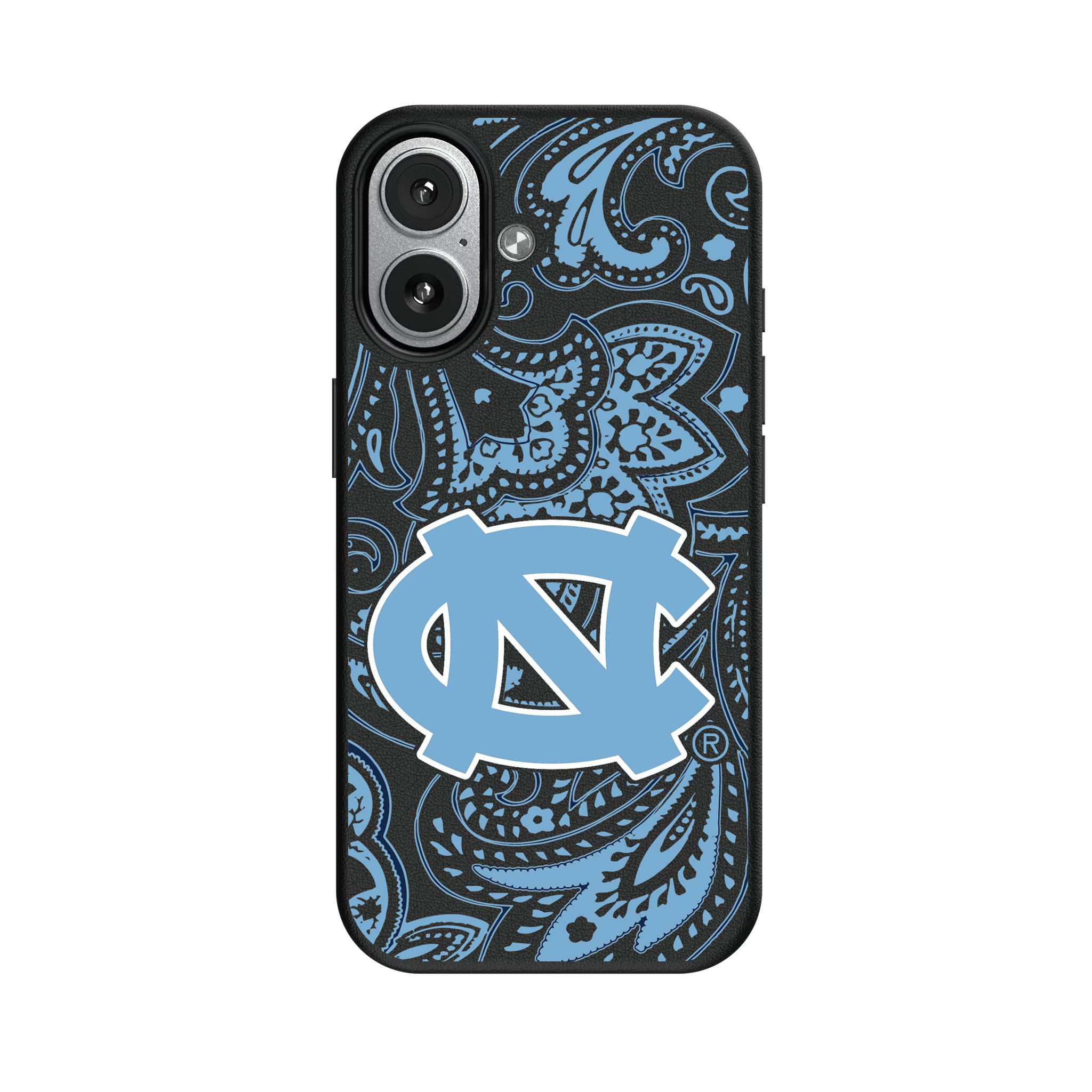 University of North Carolina Tar Heels Paisley iPhone MagSafe Compatible Phone Case for Apple iPhone#Device_iPhone 17