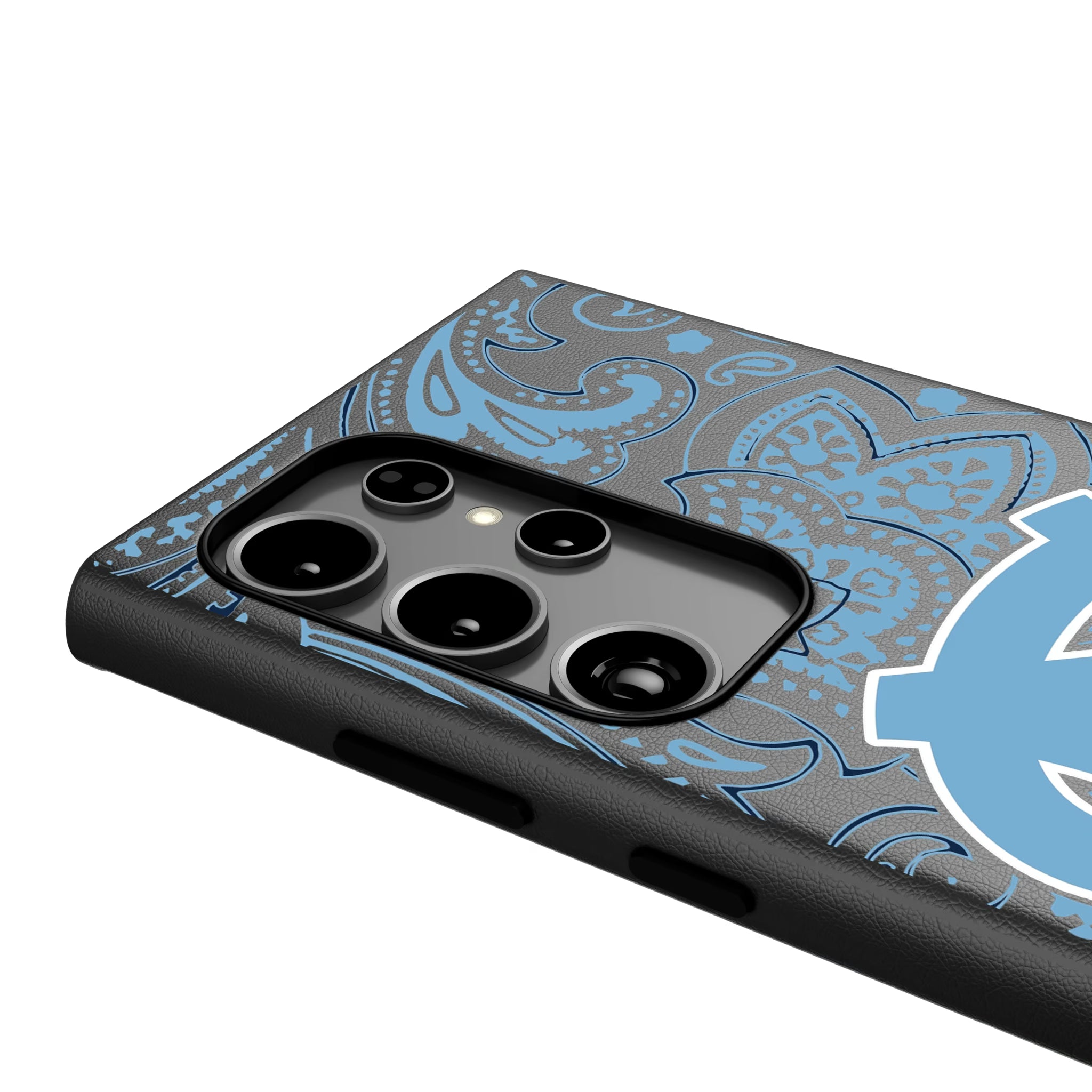 University of North Carolina Tar Heels Paisley Galaxy MagSafe Compatible Phone Case for Samsung Galaxy - Detail