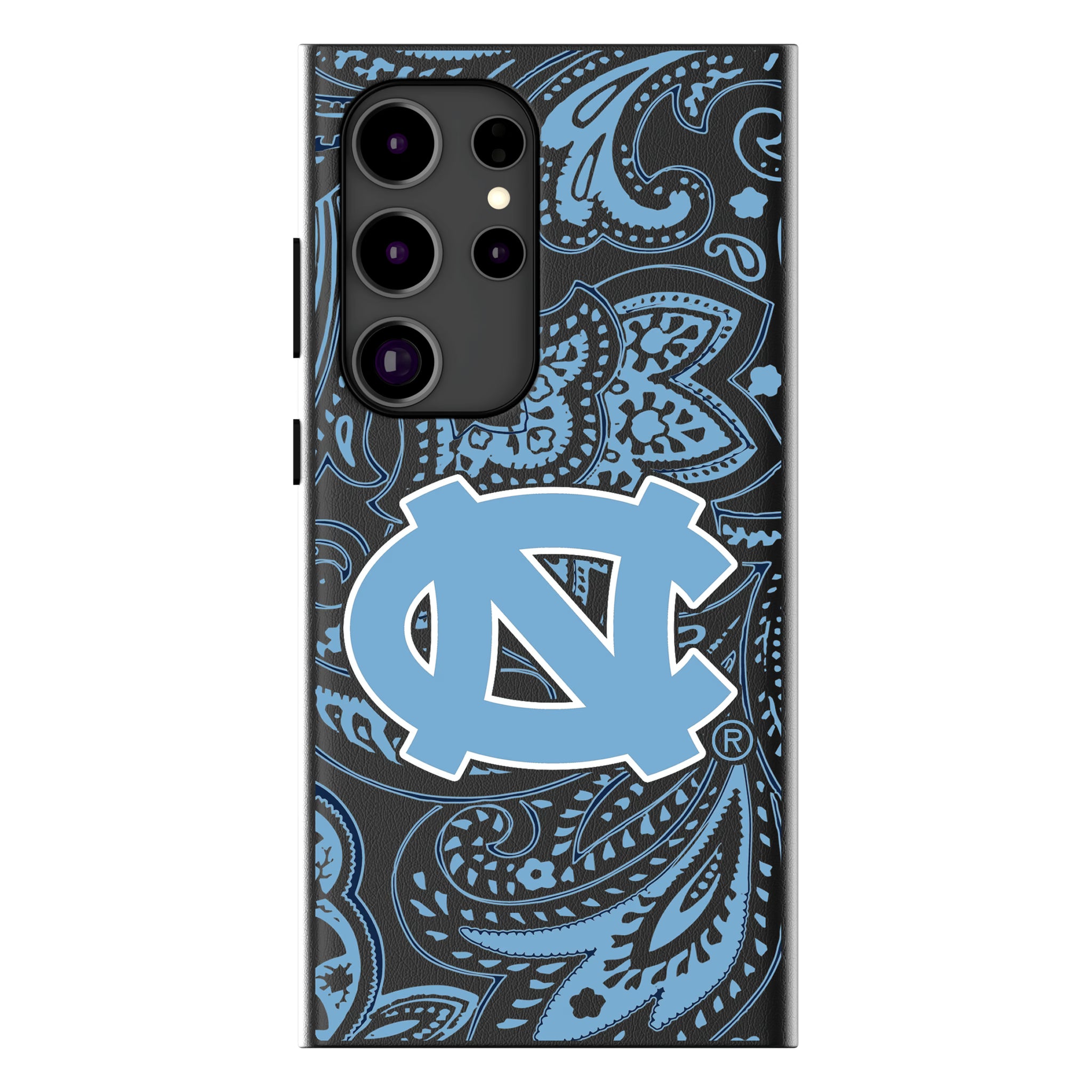 University of North Carolina Tar Heels Paisley Galaxy MagSafe Compatible Phone Case for Samsung Galaxy