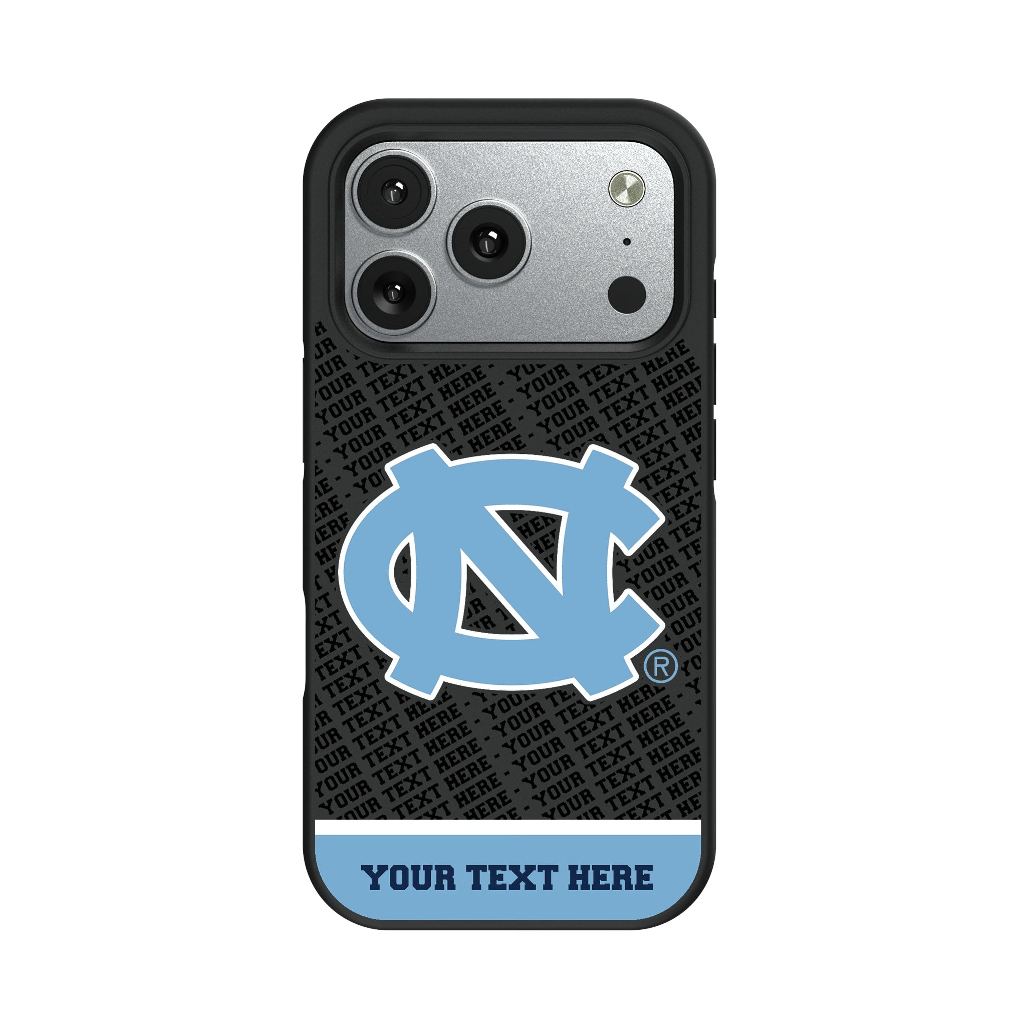 University of North Carolina Tar Heels Personalized EndZone Plus iPhone Bump Phone Case for Apple iPhone#Device_iPhone 17 Pro