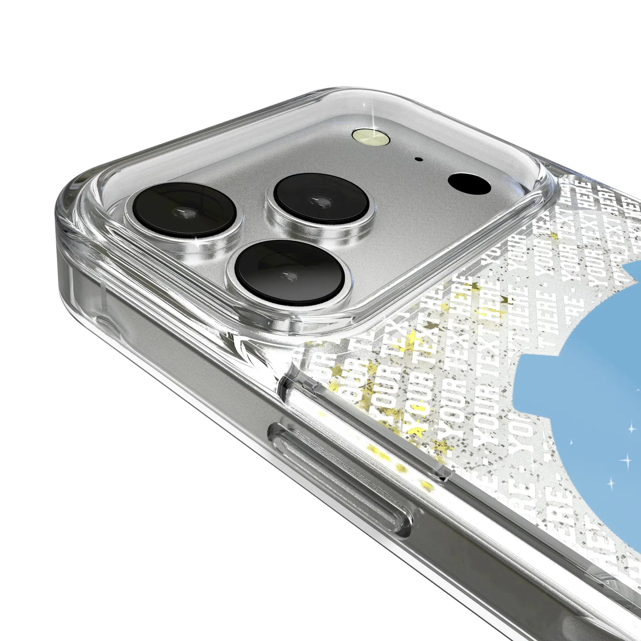 University of North Carolina Tar Heels Personalized EndZone Plus iPhone Glitter Phone Case for Apple iPhone - Detail