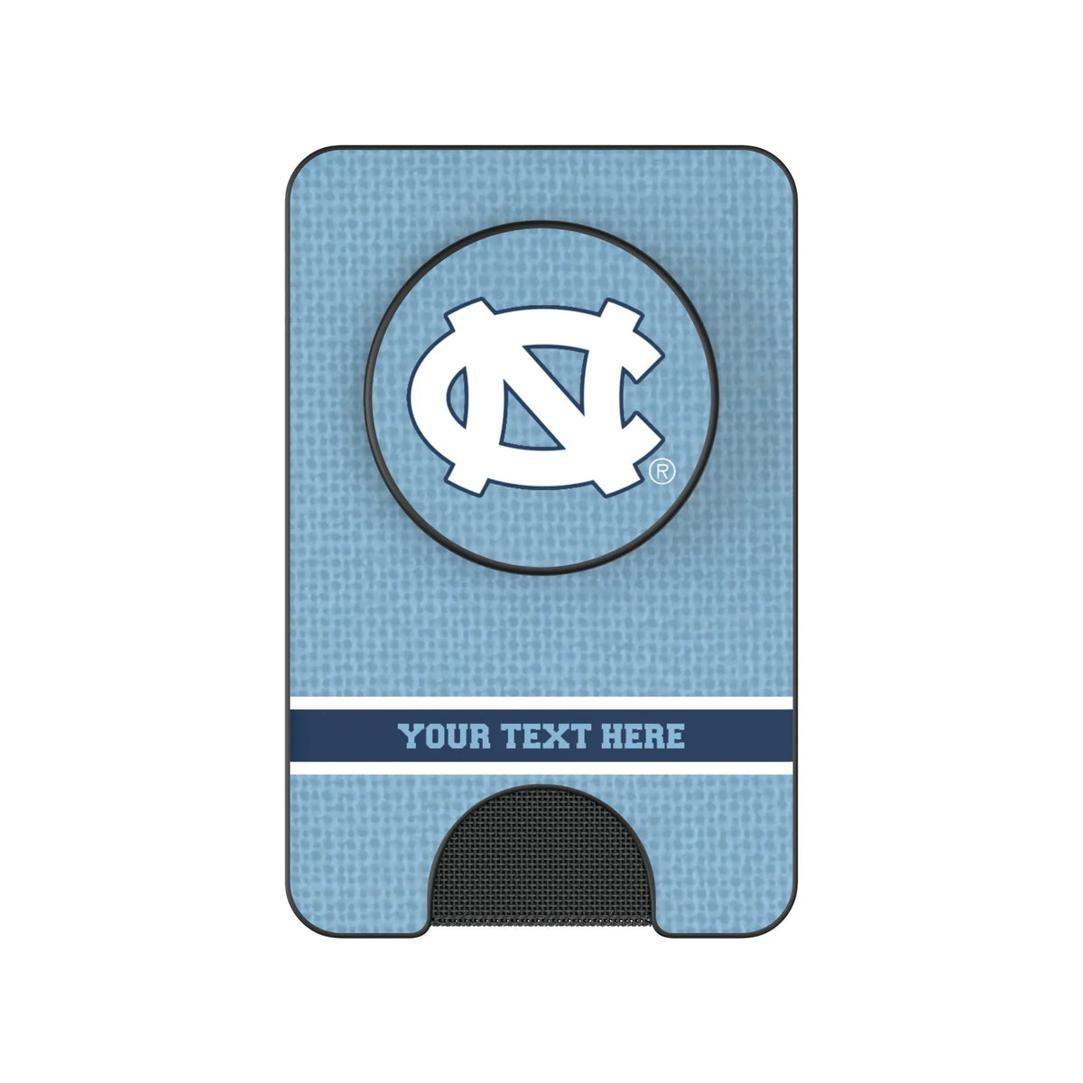 University of North Carolina Tar Heels Personalized Endzone Solid Popsockets Wallet Magnetic