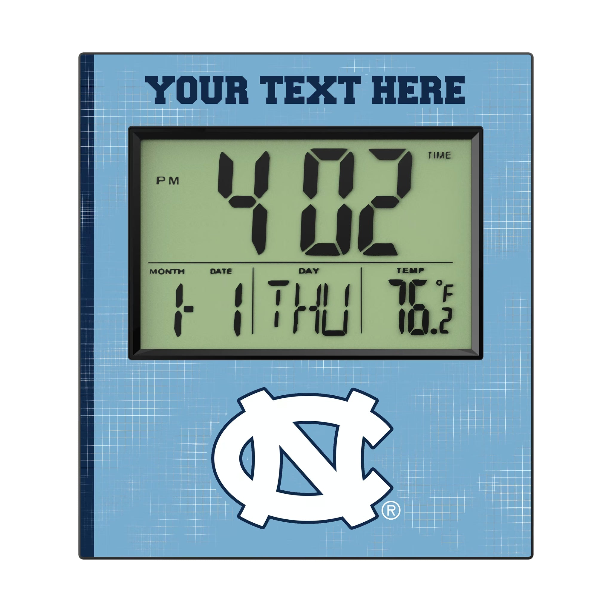 University of North Carolina Tar Heels Personalized Hatch Wall Clock