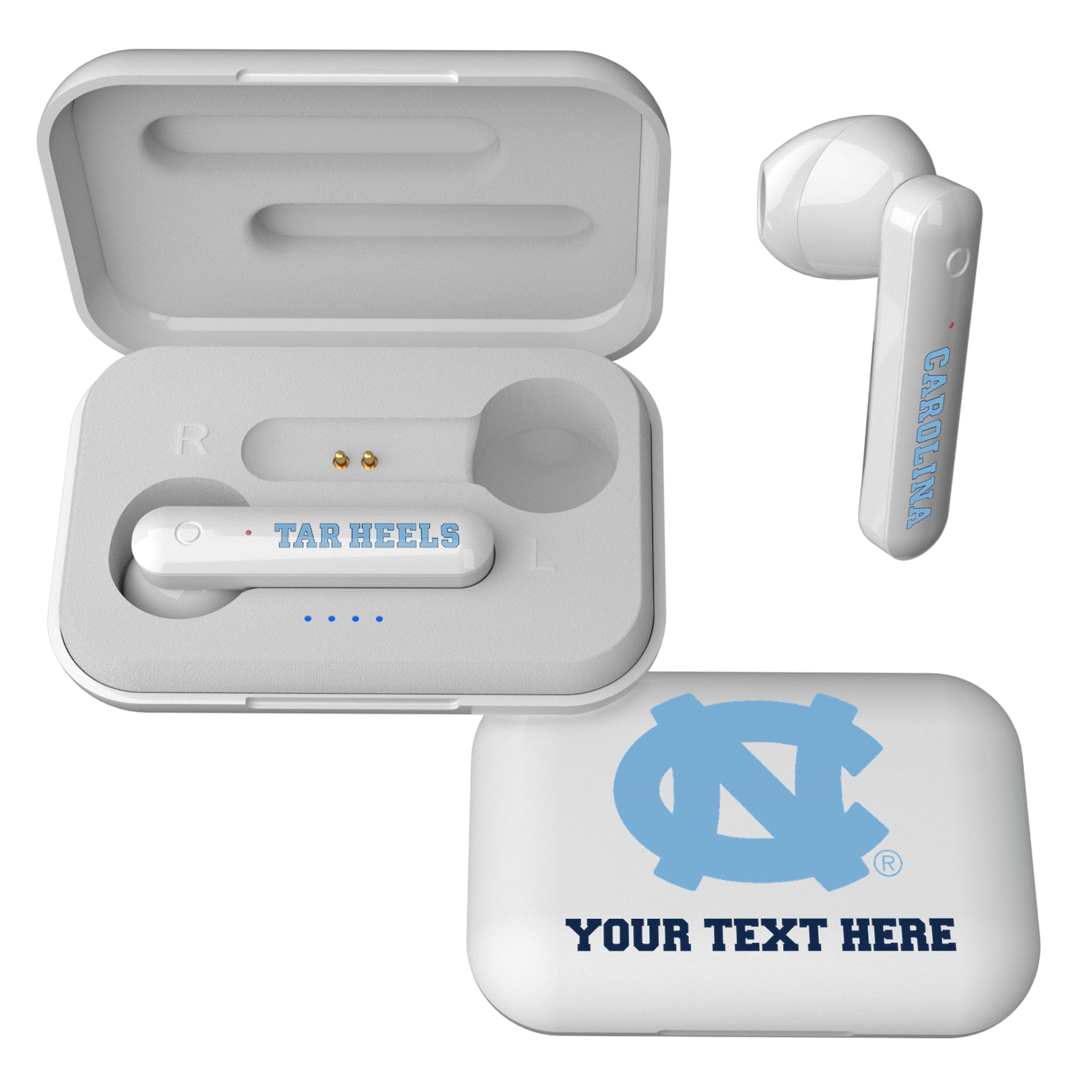 University of North Carolina Tar Heels Personalized Insignia Wireless TWS Earbuds