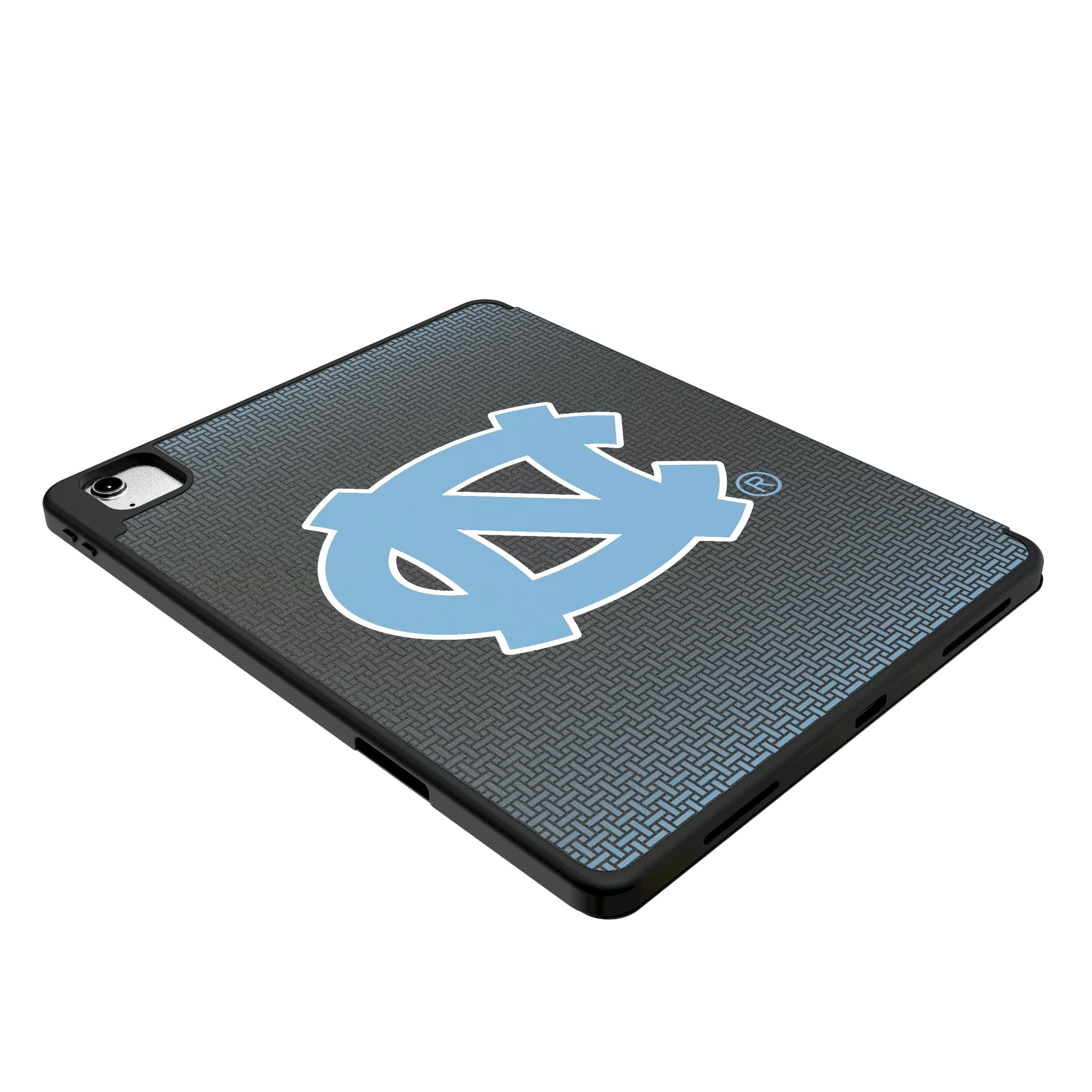 University of North Carolina Tar Heels Personalized Linen iPad Tablet Case for Apple iPad - Isometric View