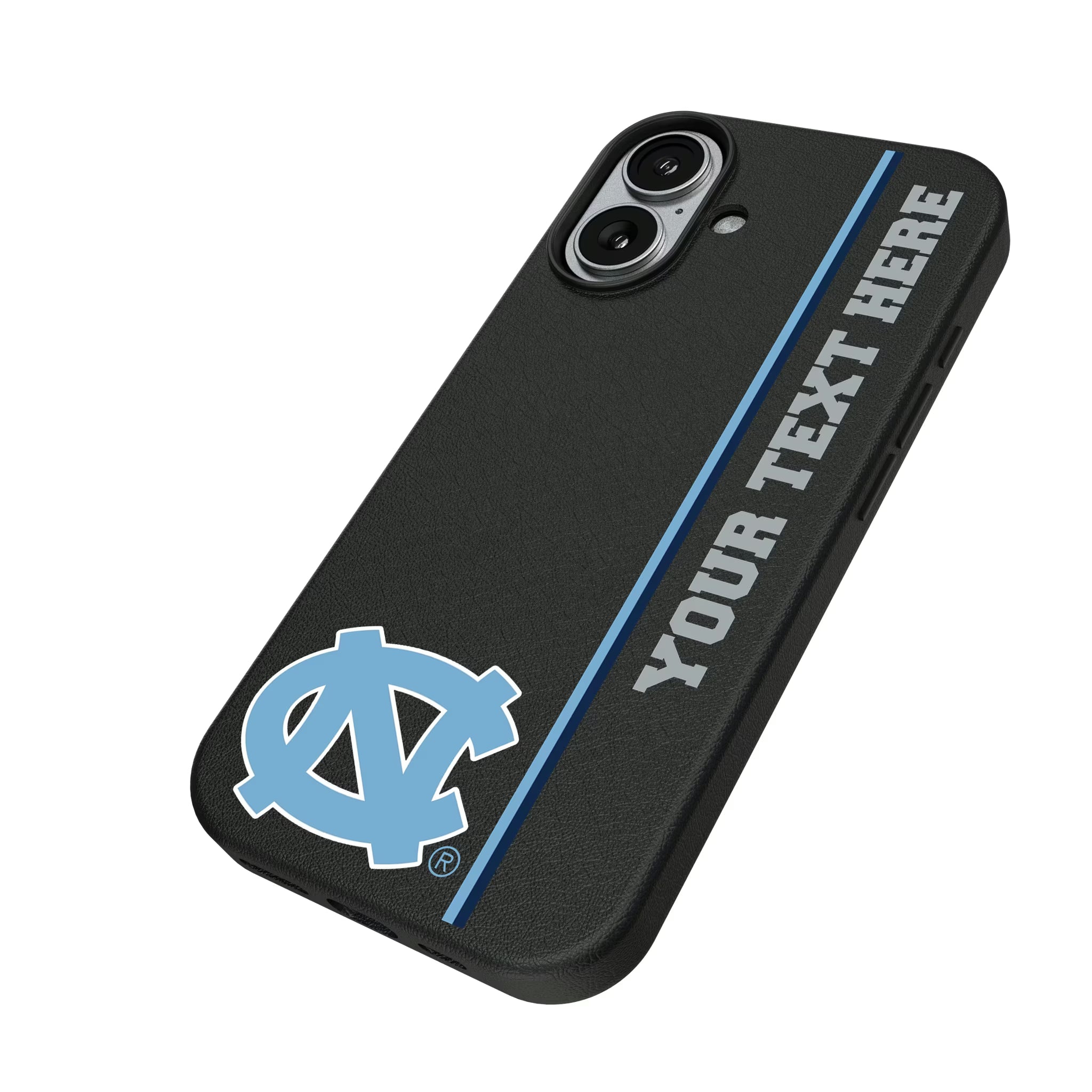 University of North Carolina Tar Heels Personalized Sidebard iPhone MagSafe Compatible Phone Case for Apple iPhone - Isometric View#Device_iPhone 17