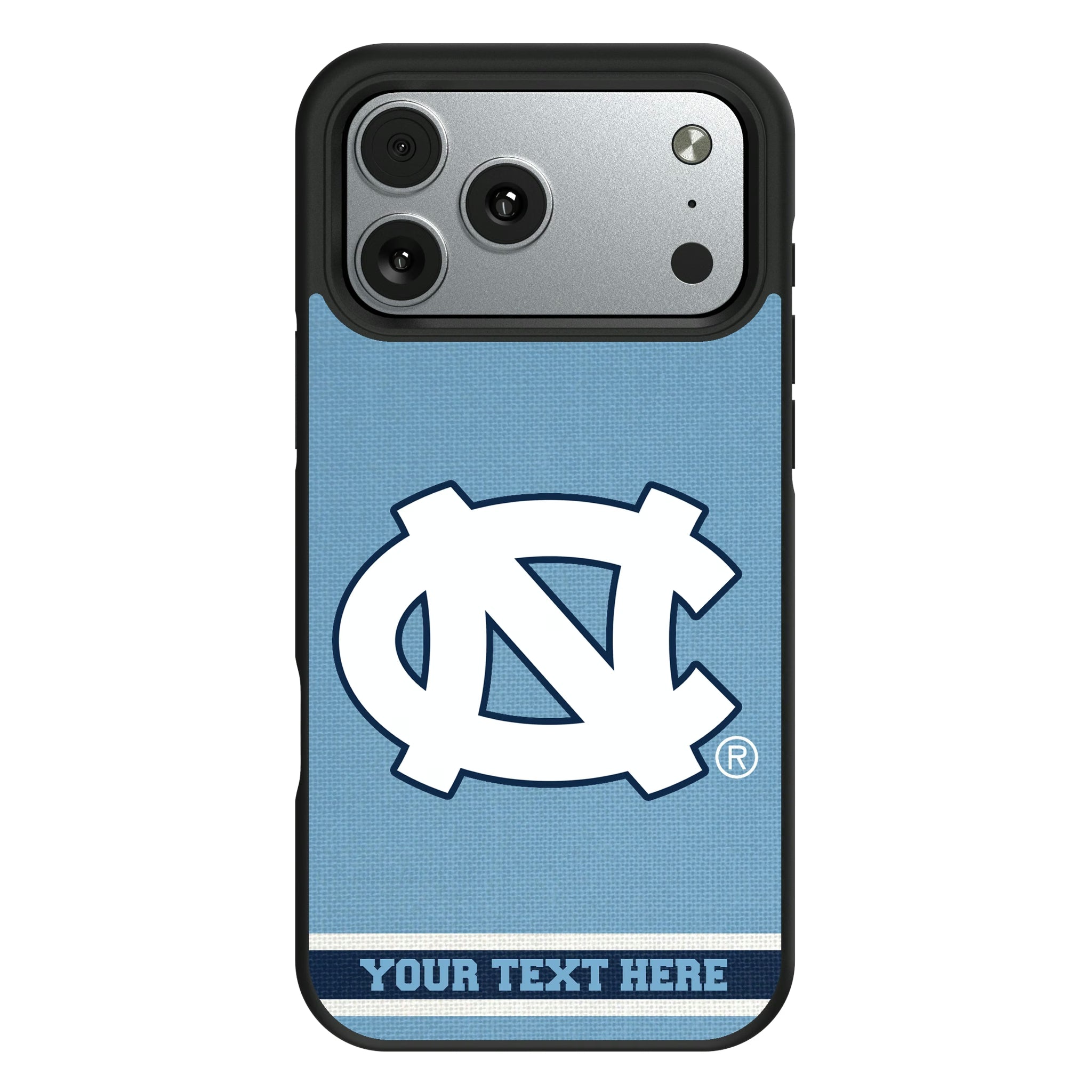University of North Carolina Tar Heels Personalized Stripe iPhone Bump Phone Case for Apple iPhone#Device_iPhone 17 Pro Max