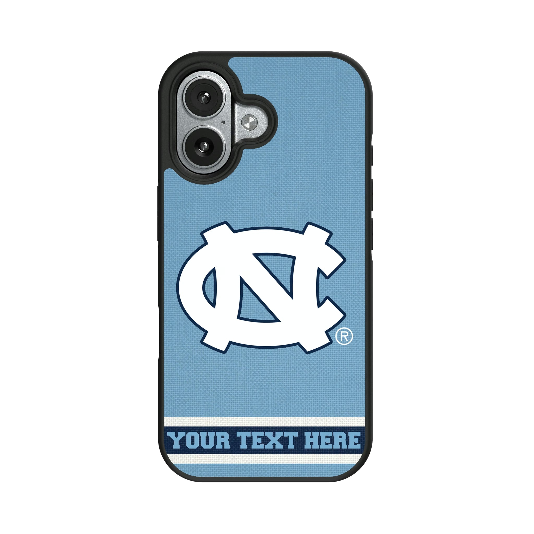 University of North Carolina Tar Heels Personalized Stripe iPhone Bump Phone Case for Apple iPhone#Device_iPhone 17