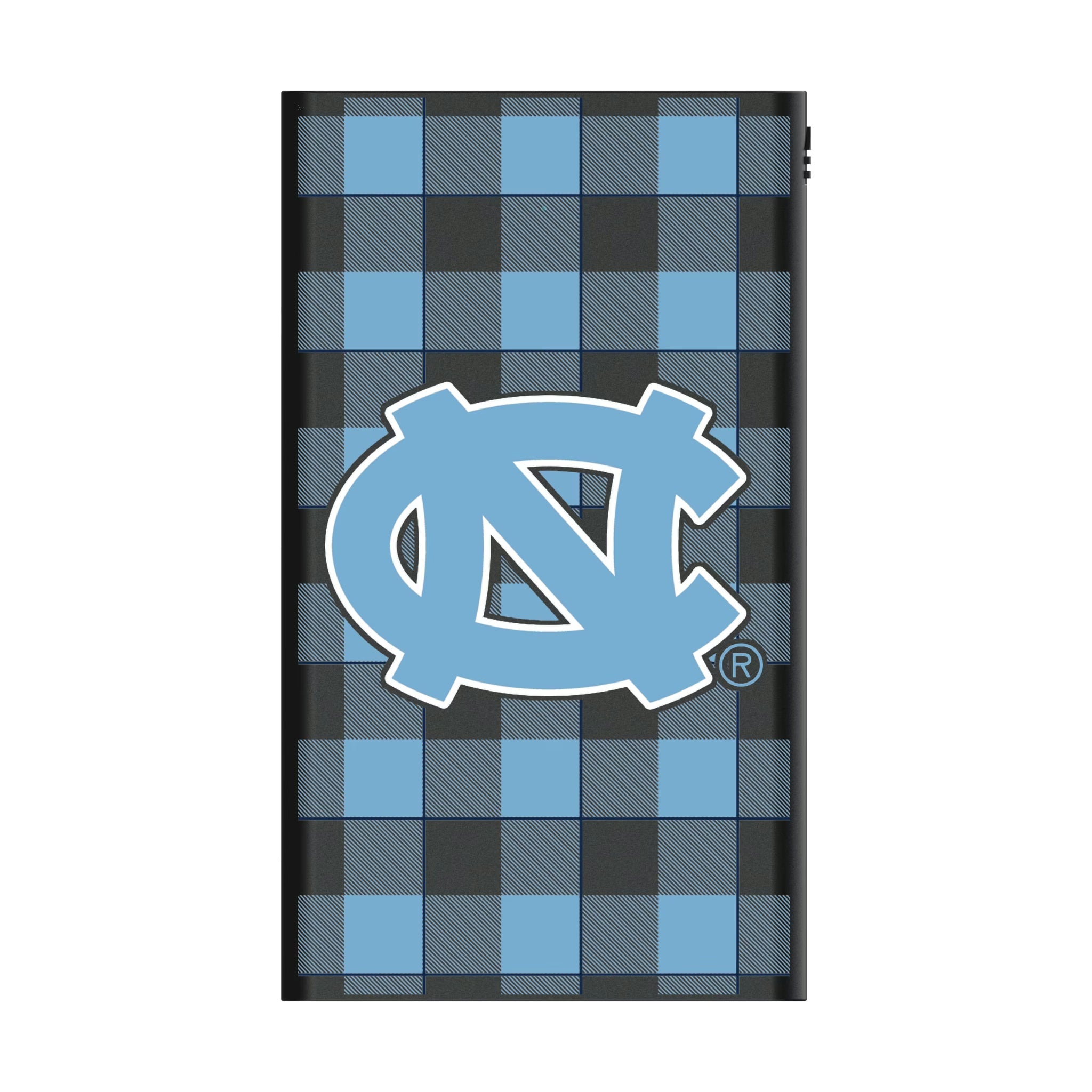 University of North Carolina Tar Heels Plaid 5000mAh Flat Powerbank