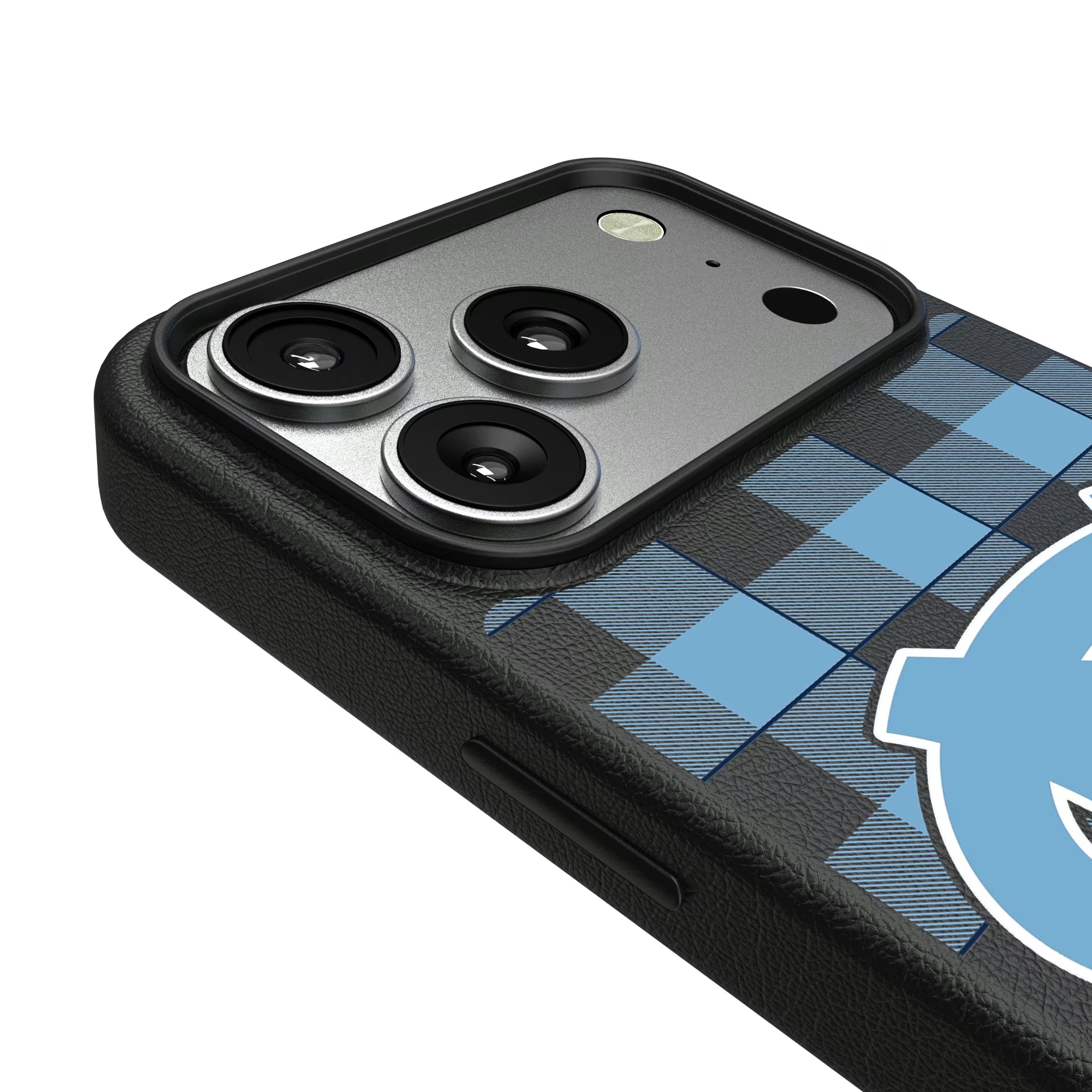 University of North Carolina Tar Heels Plaid iPhone MagSafe Compatible Phone Case for Apple iPhone - Detail#Device_iPhone 17 Pro