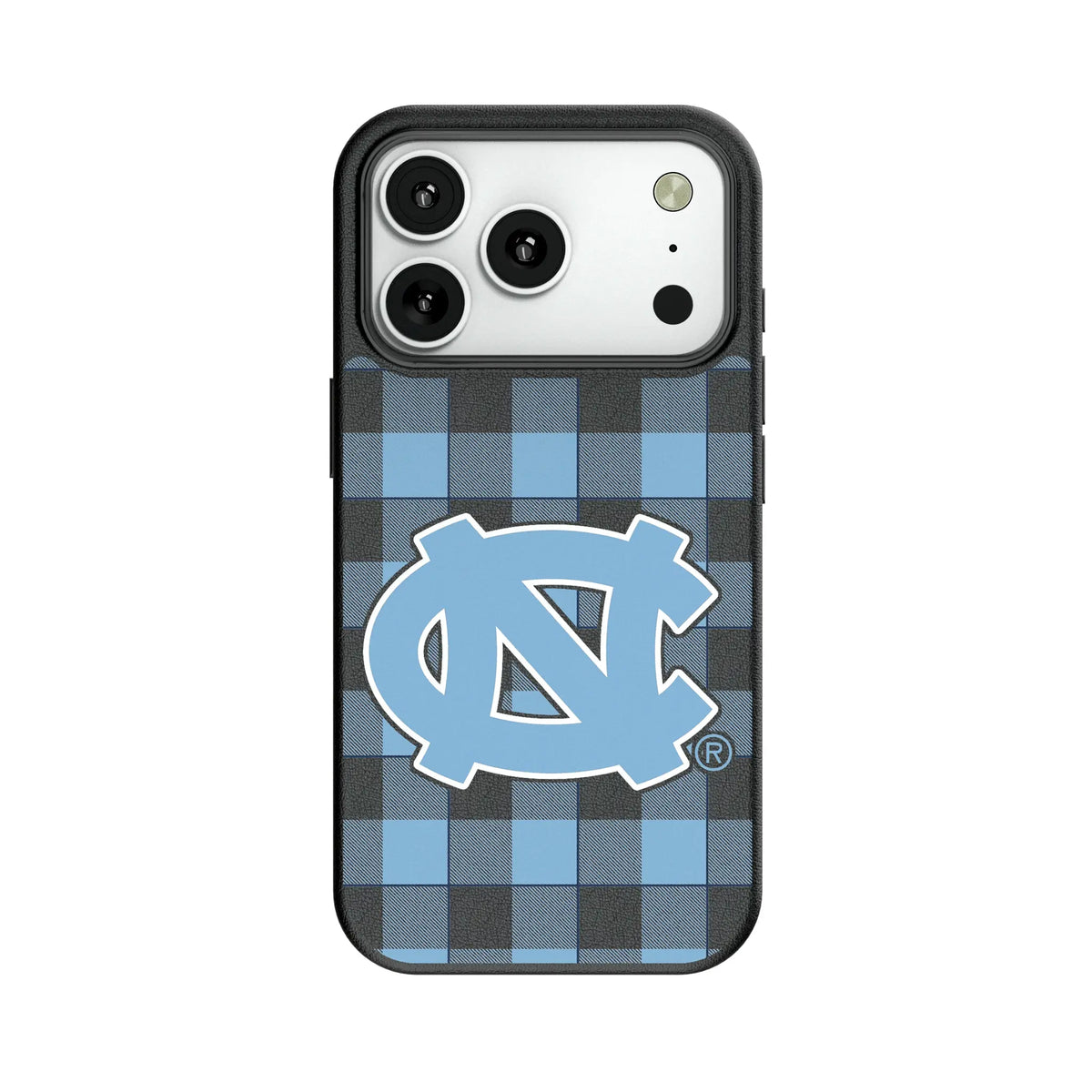University of North Carolina Tar Heels Plaid MagSafe Compatible Phone Case for Apple iPhone