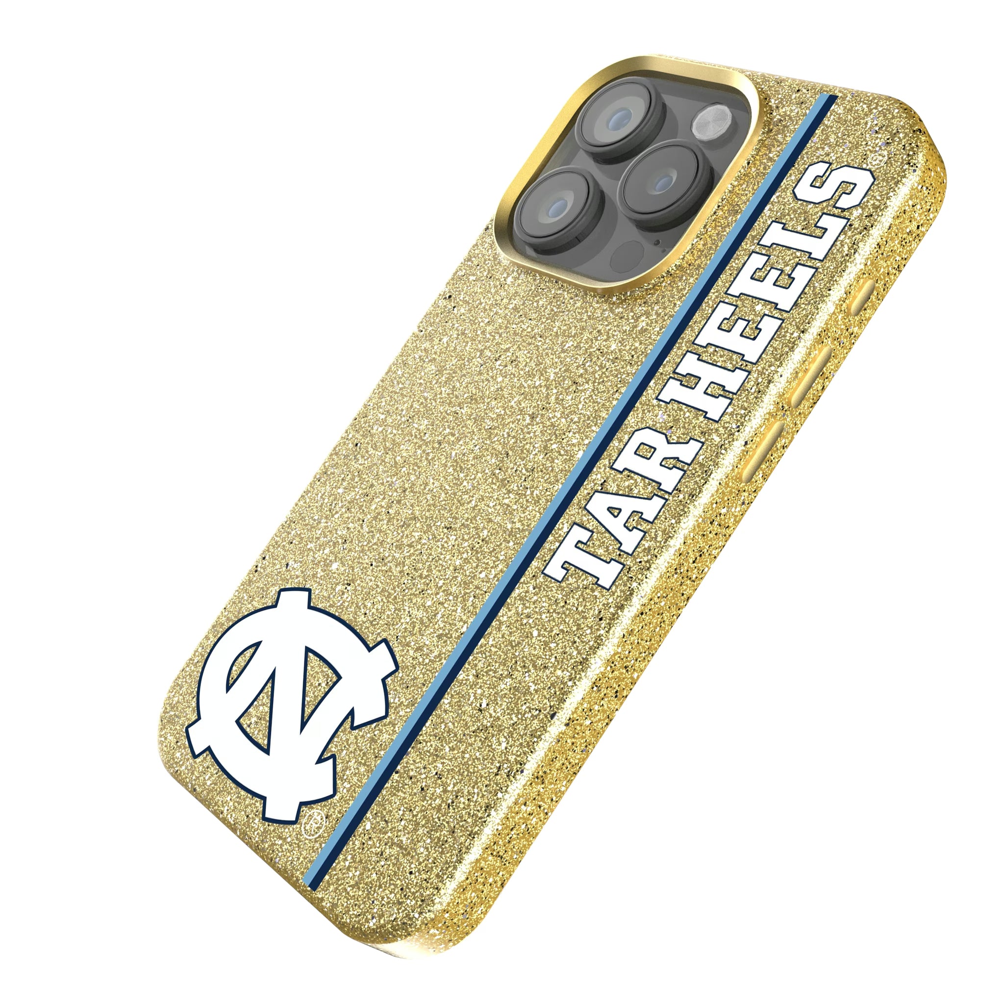 University of North Carolina Tar Heels Sidebar iPhone Bling Phone Case for Apple iPhone - Isometric View