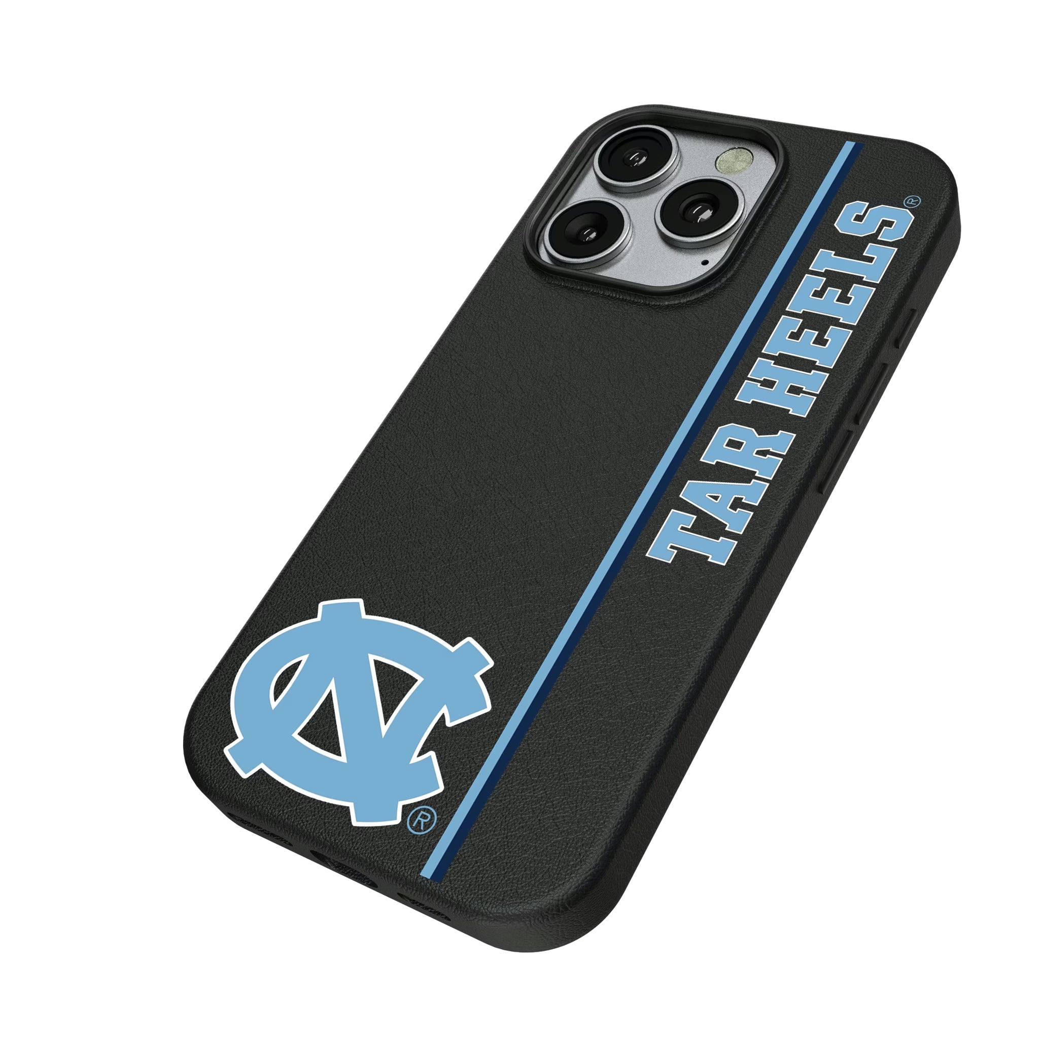 University of North Carolina Tar Heels Sidebar iPhone MagSafe Compatible Phone Case for Apple iPhone - Isometric View