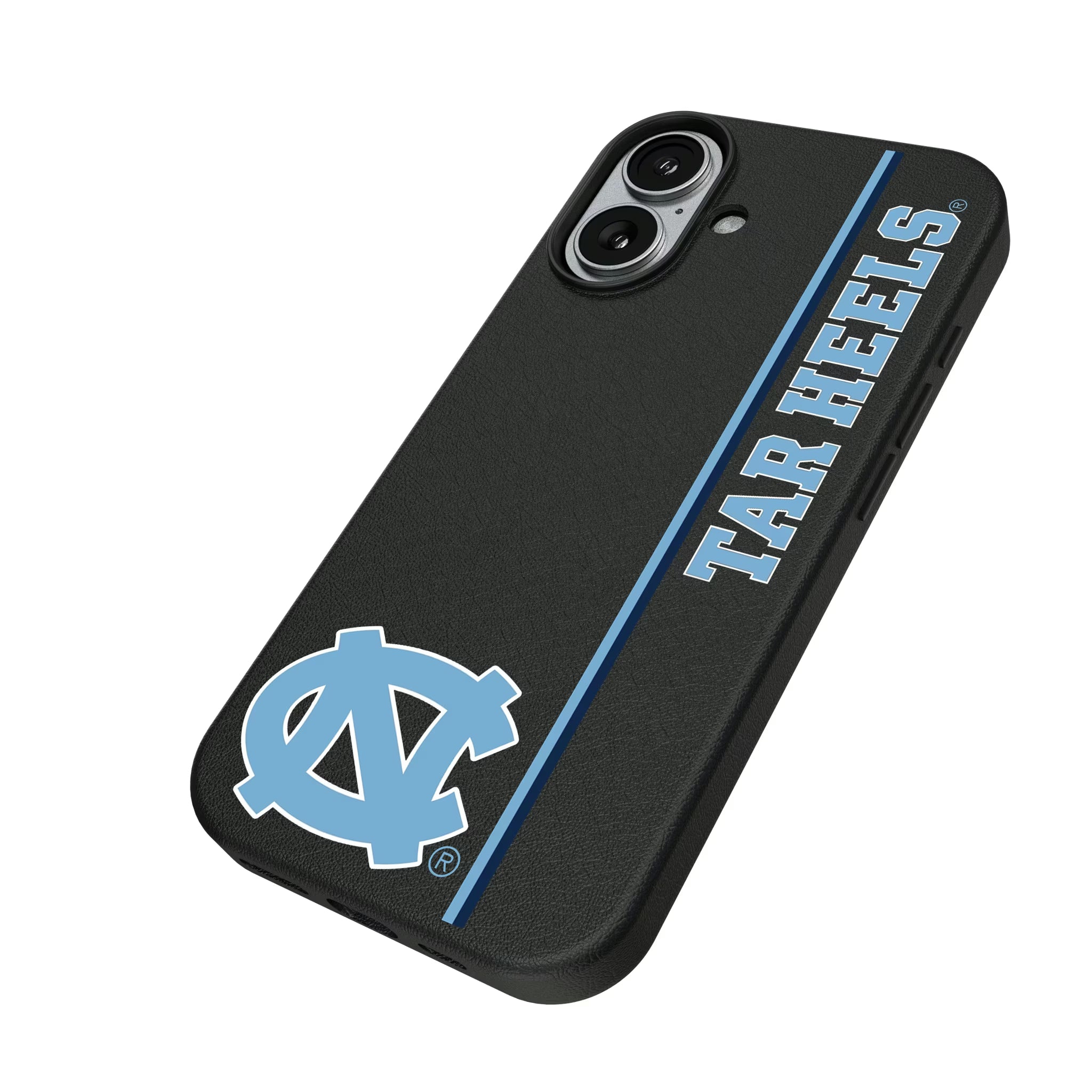 University of North Carolina Tar Heels Sidebar iPhone MagSafe Compatible Phone Case for Apple iPhone - Isometric View#Device_iPhone 17