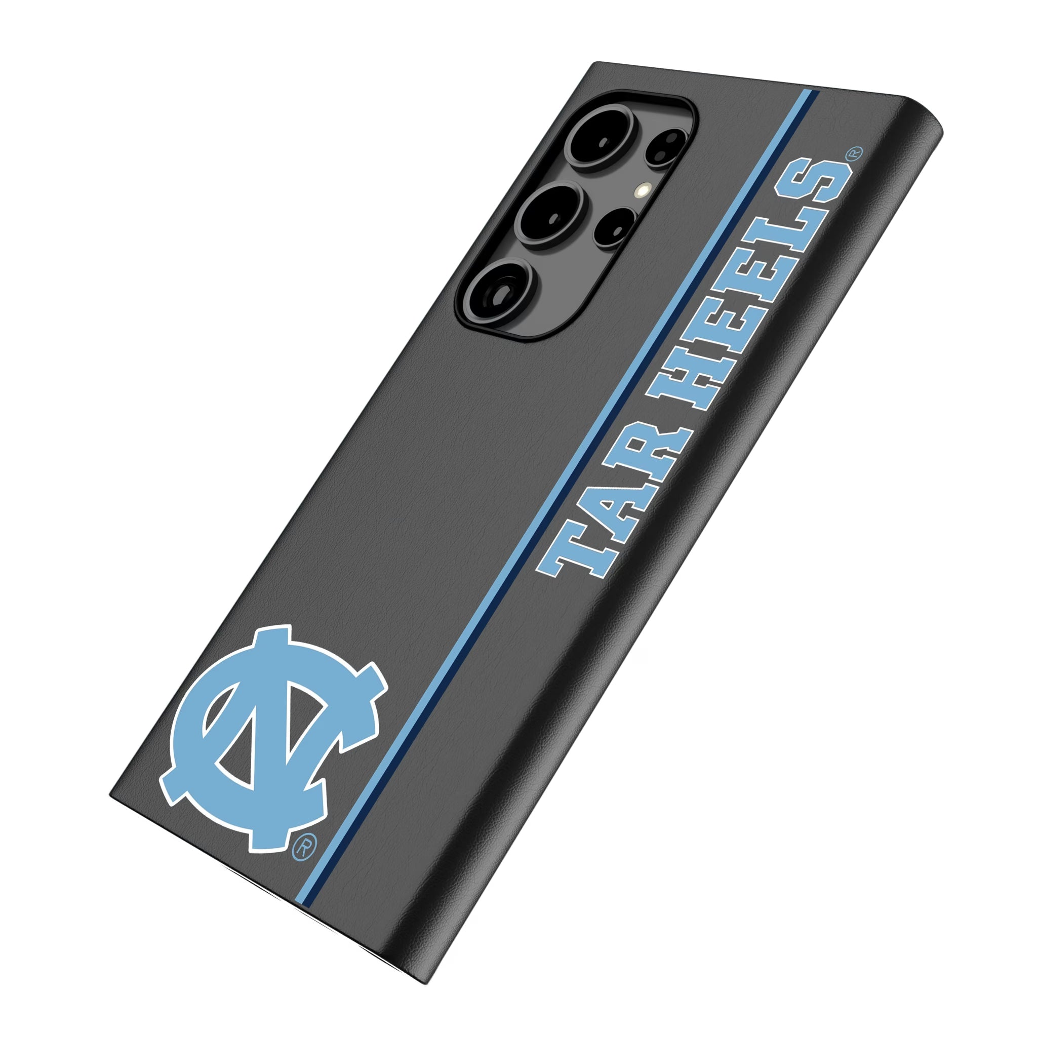 University of North Carolina Tar Heels Sidebar Galaxy MagSafe Compatible Phone Case for Samsung Galaxy - Isometric View