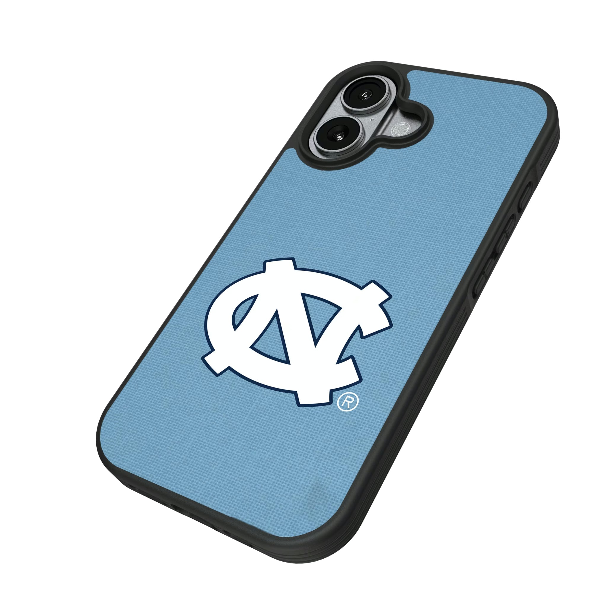 University of North Carolina Tar Heels Solid iPhone Bump Phone Case for Apple iPhone - Isometric View#Device_iPhone 17