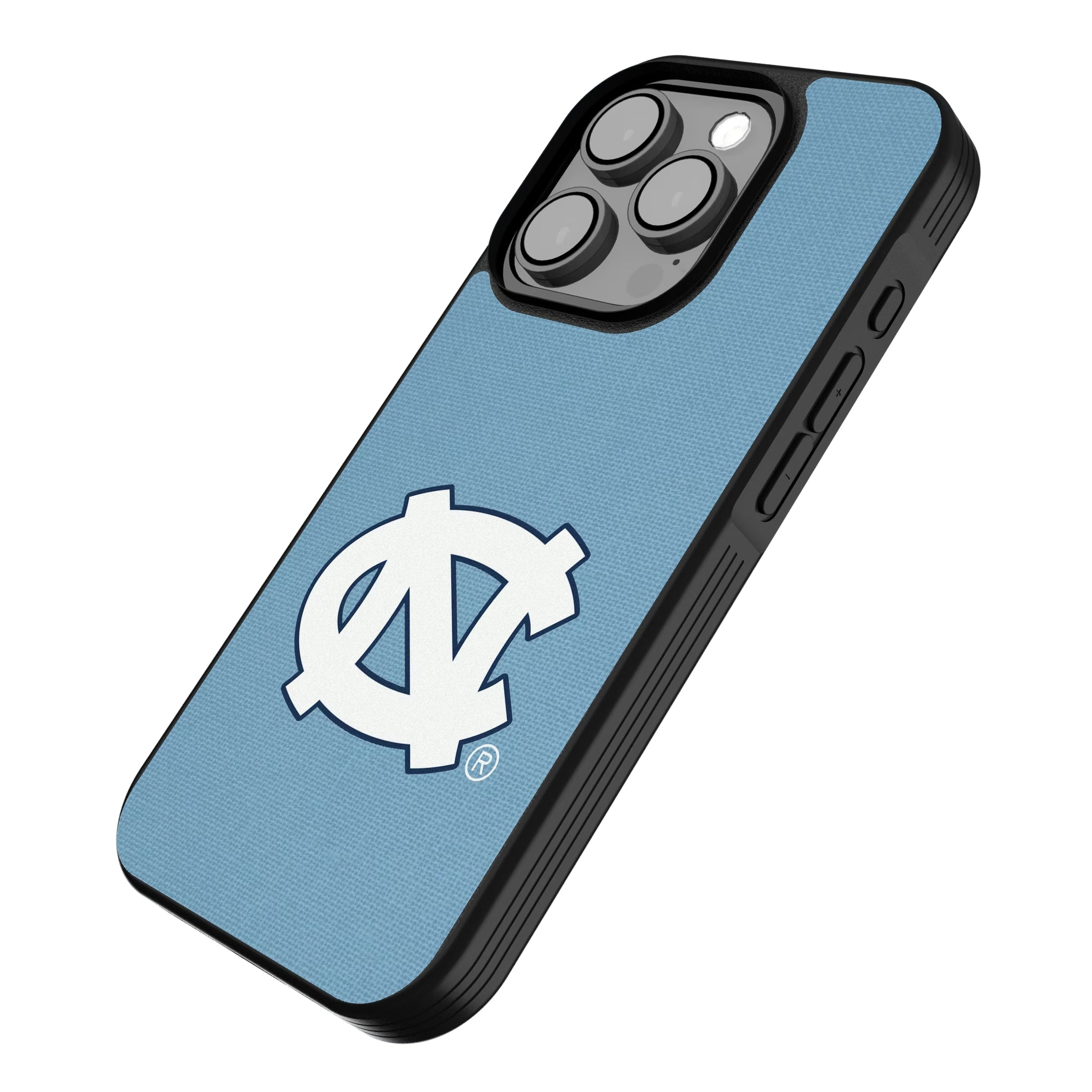 University of North Carolina Tar Heels Solid iPhone Bump Phone Case for Apple iPhone - Isometric View