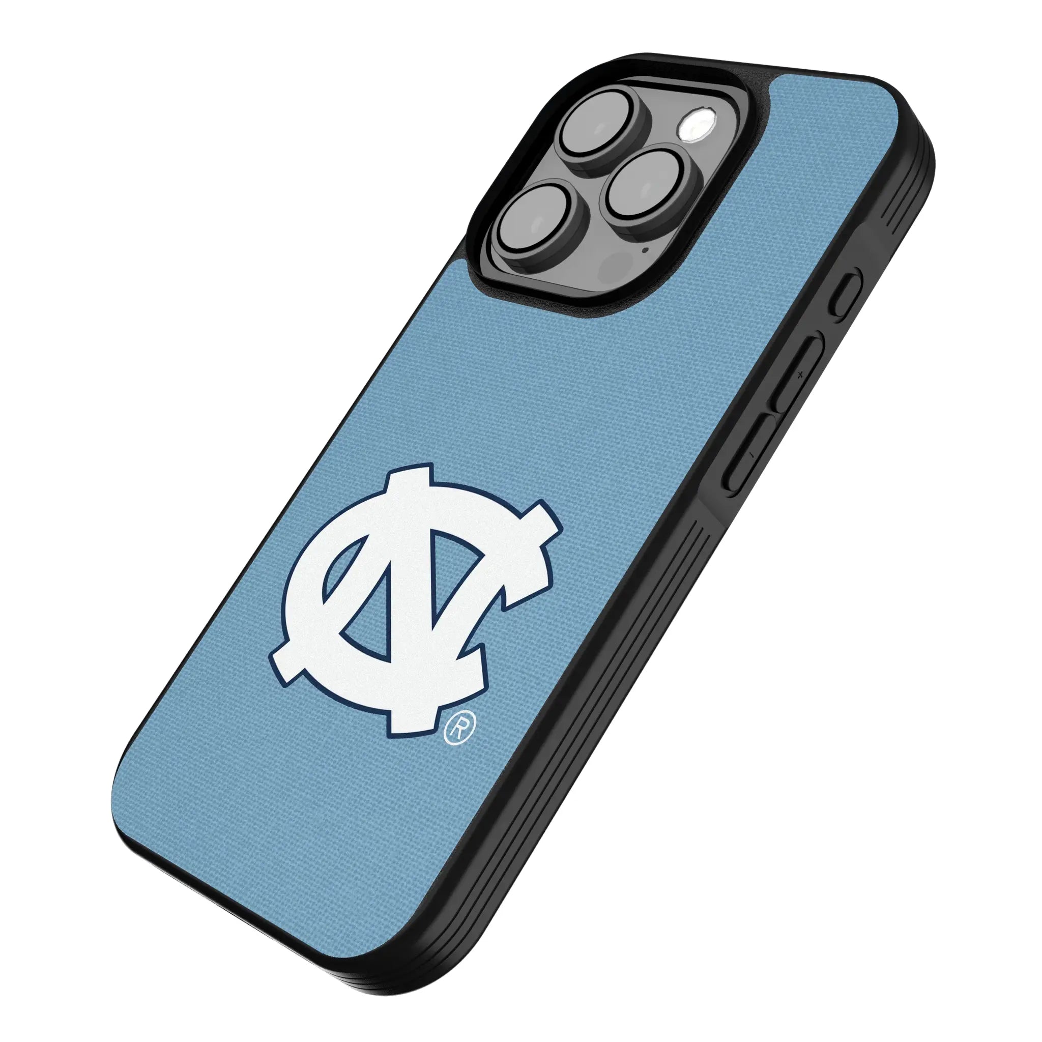 University of North Carolina Tar Heels Solid iPhone Bump Phone Case for Apple iPhone - Isometric View