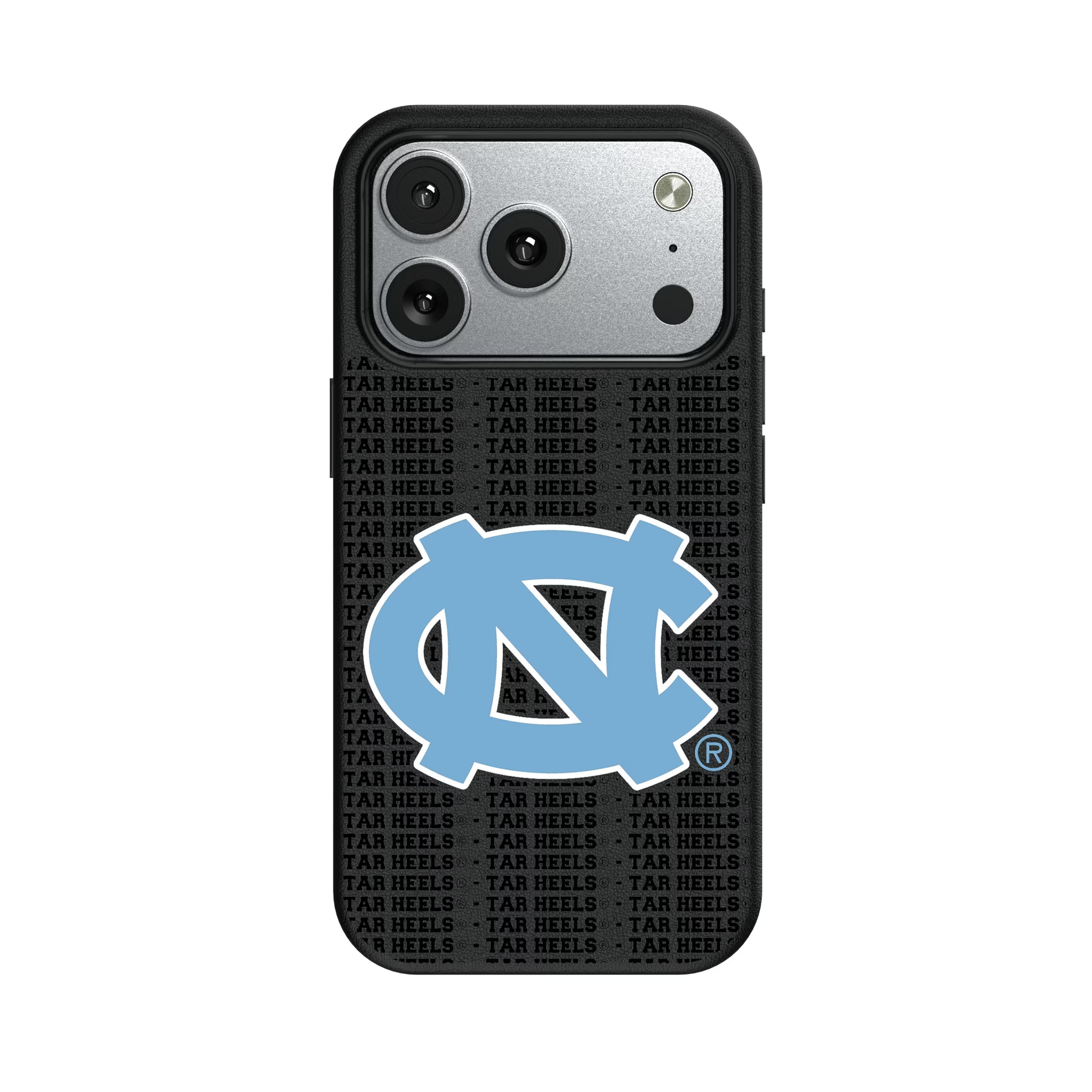 University of North Carolina Tar Heels Text Backdrop iPhone MagSafe Compatible Phone Case for Apple iPhone#Device_iPhone 17 Pro