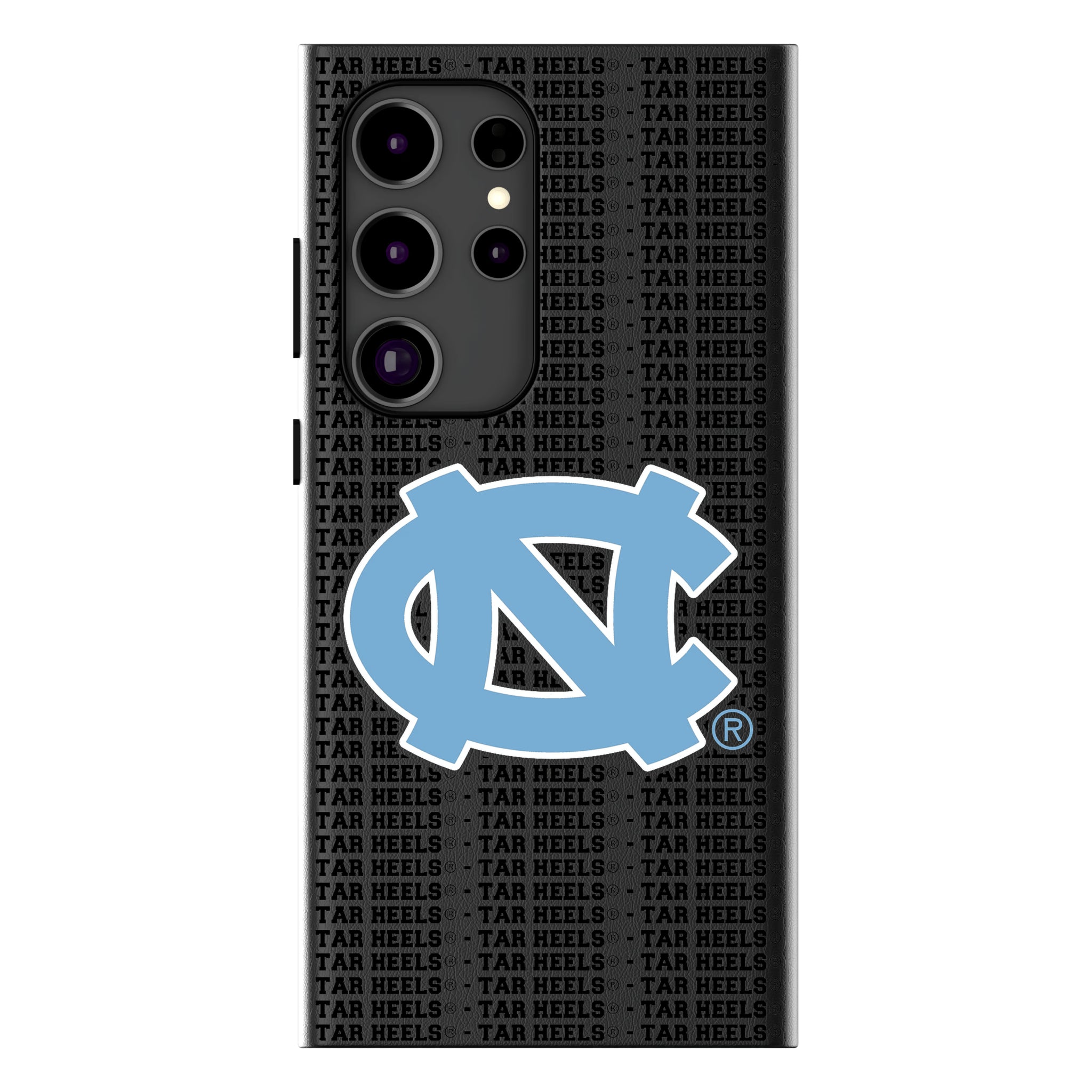 University of North Carolina Tar Heels Text Backdrop Galaxy MagSafe Compatible Phone Case for Samsung Galaxy