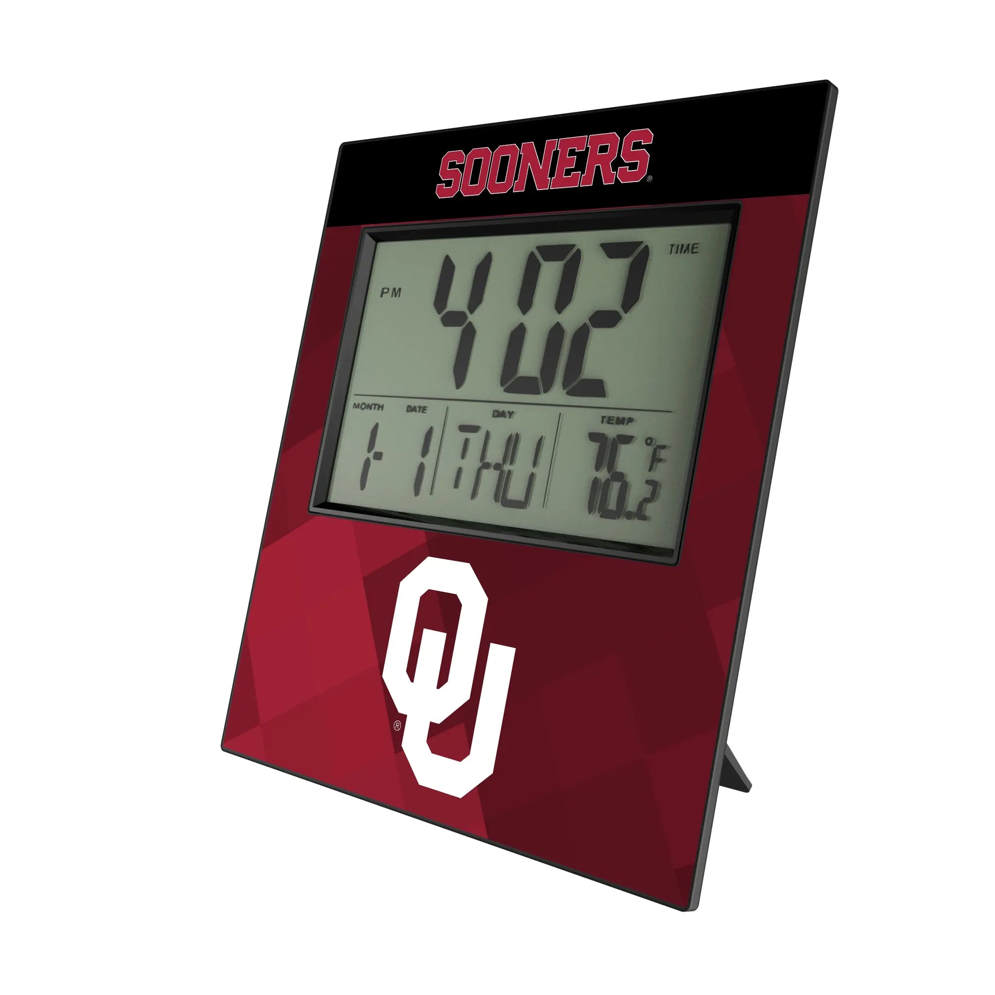 University of Oklahoma Sooners Color Block Wall Clock