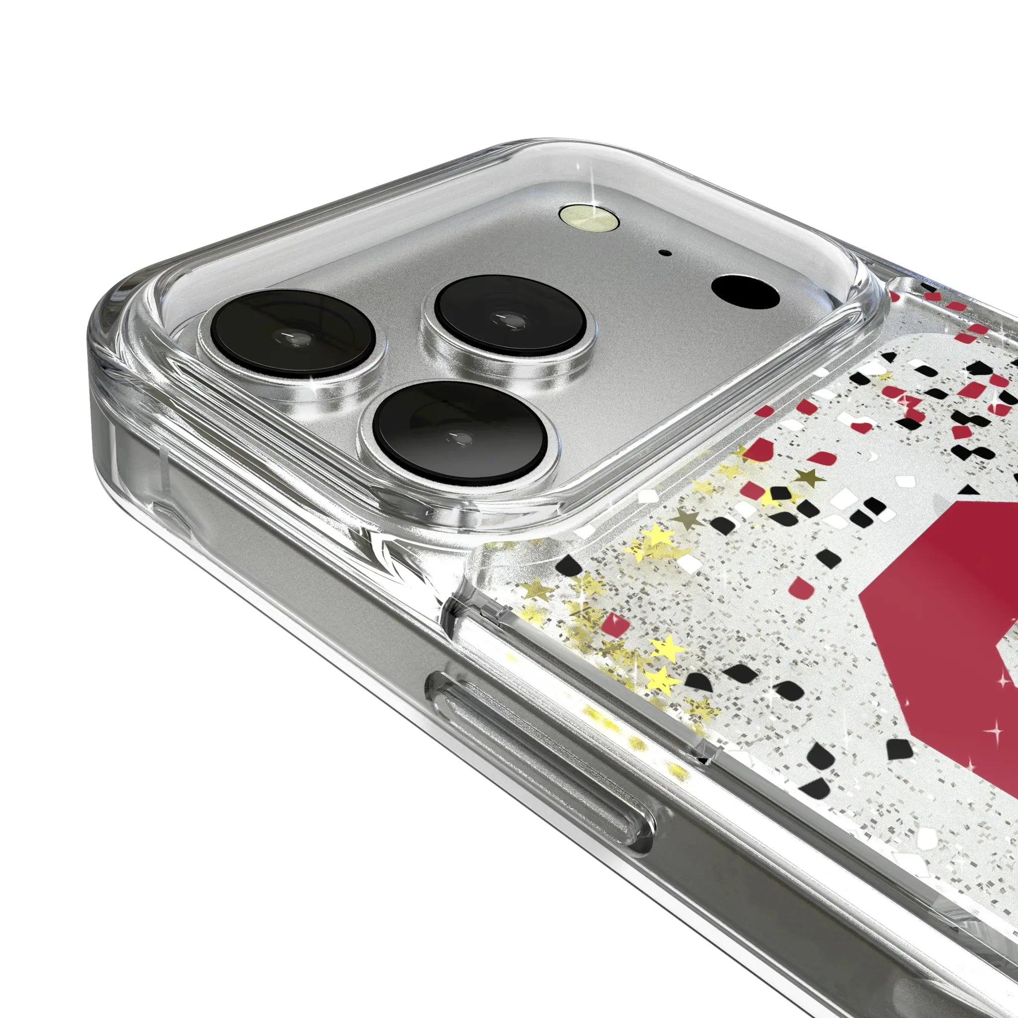 University of Oklahoma Sooners Confetti iPhone Glitter Phone Case for Apple iPhone - Detail