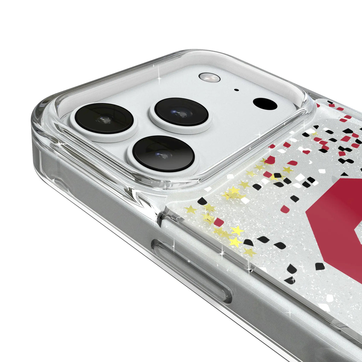 University of Oklahoma Sooners Confetti iPhone Glitter Phone Case for Apple iPhone - Detail#Device_iPhone 18 Pro