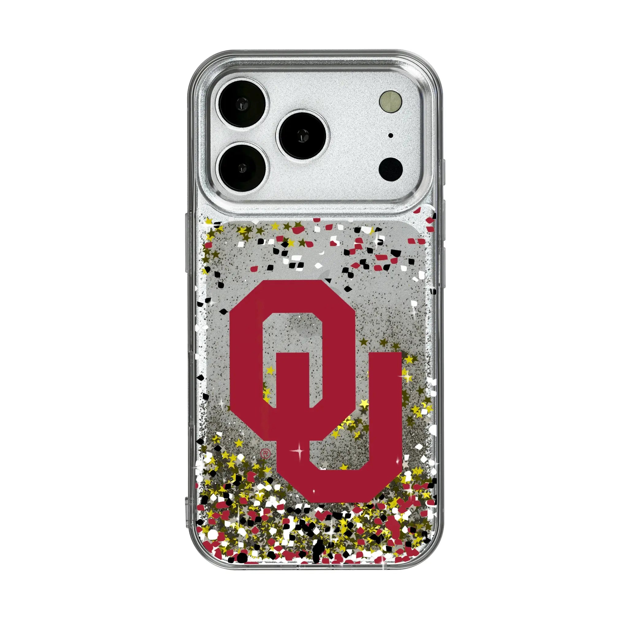 University of Oklahoma Sooners Confetti iPhone Glitter Phone Case for Apple iPhone