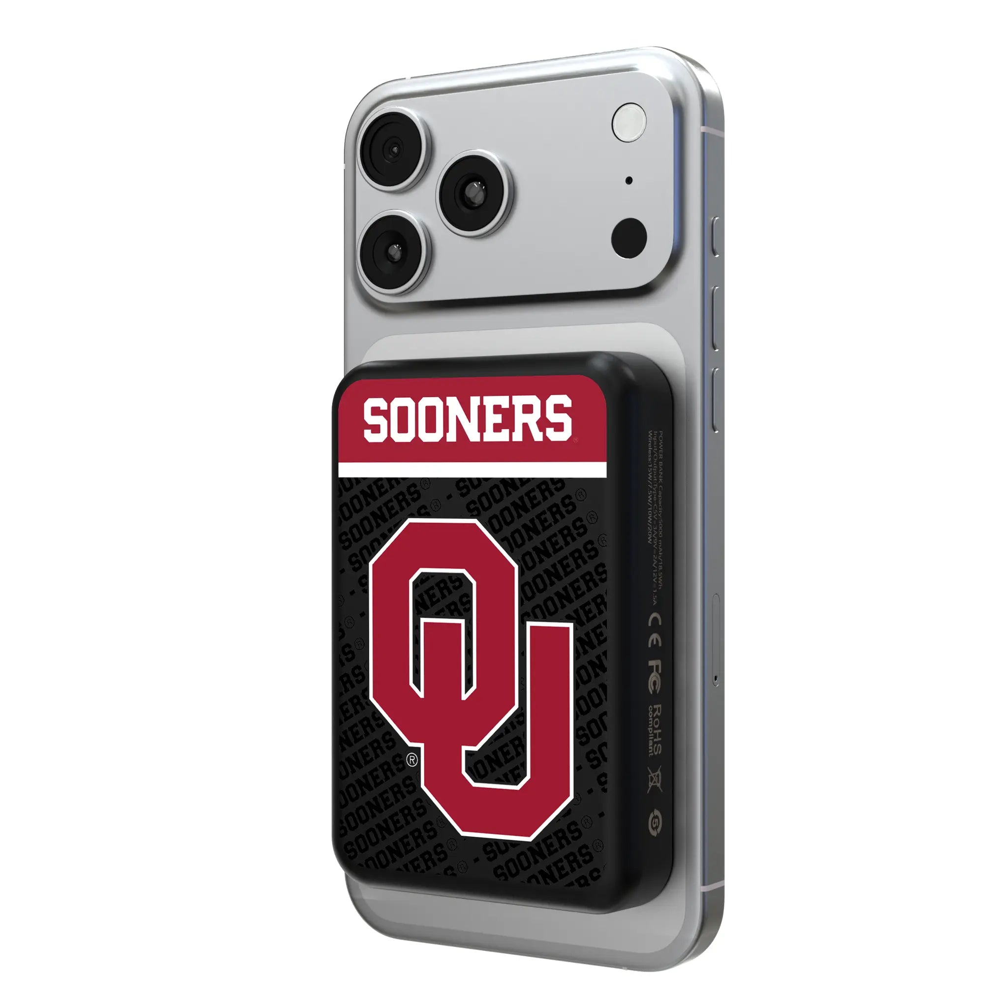University of Oklahoma Sooners Endzone Plus Wireless Mag Power Bank