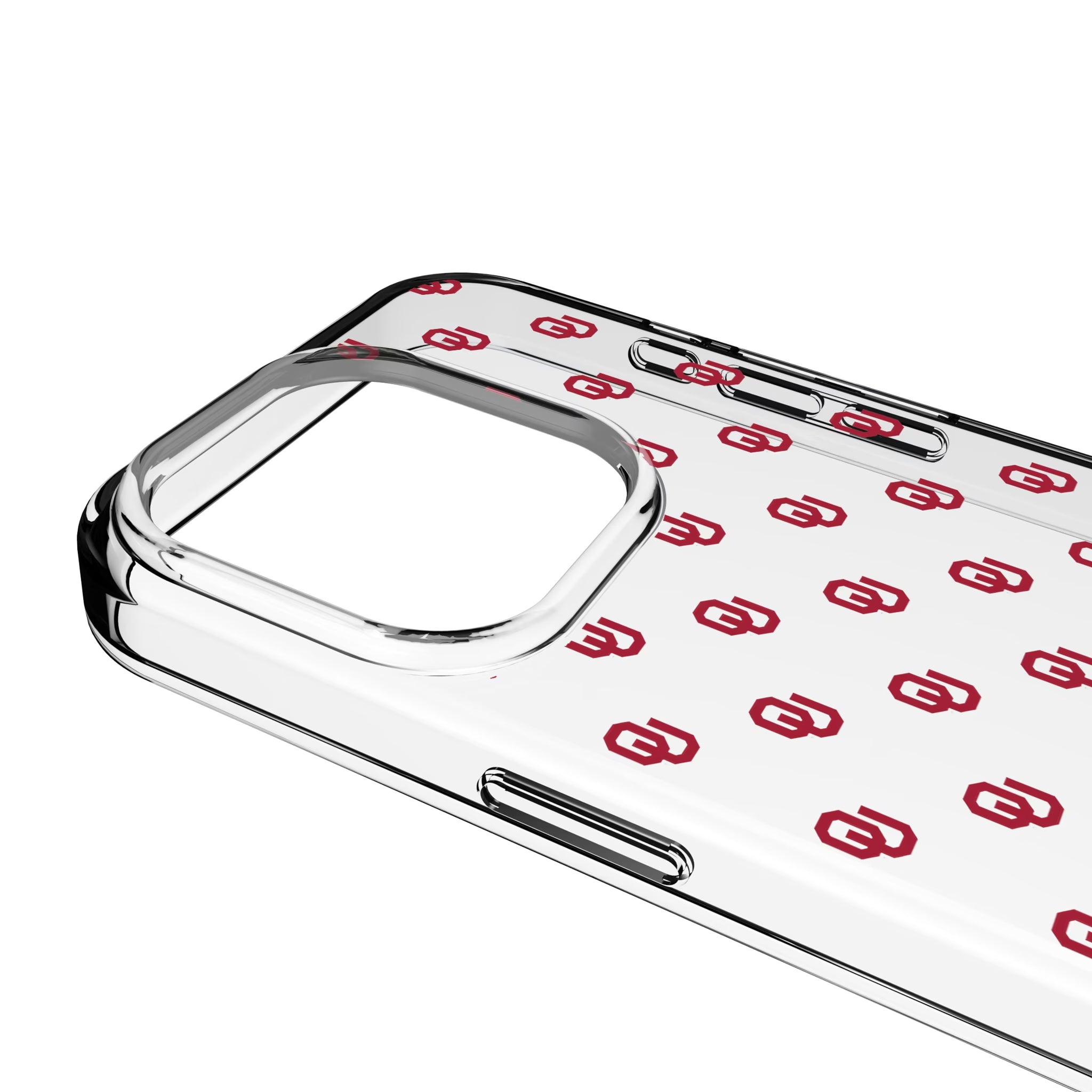 University of Oklahoma Sooners Fashion Pattern iPhone Clear Phone Case for Apple iPhone - Detail