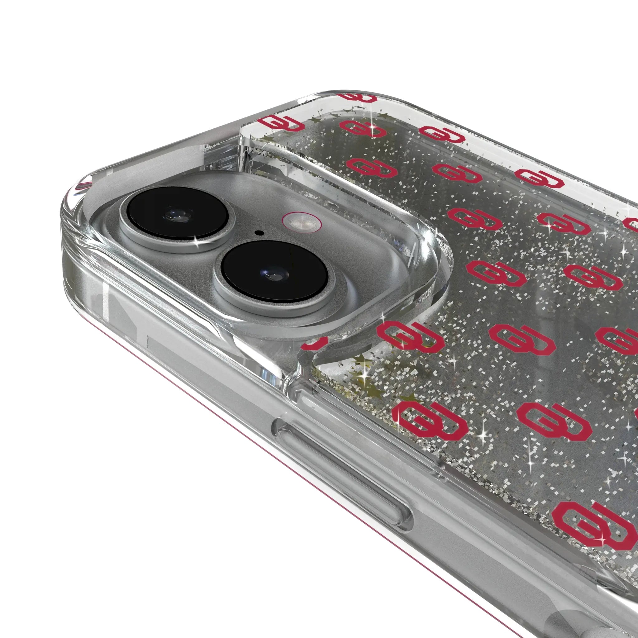 University of Oklahoma Sooners Fashion Pattern iPhone Glitter Phone Case for Apple iPhone - Detail