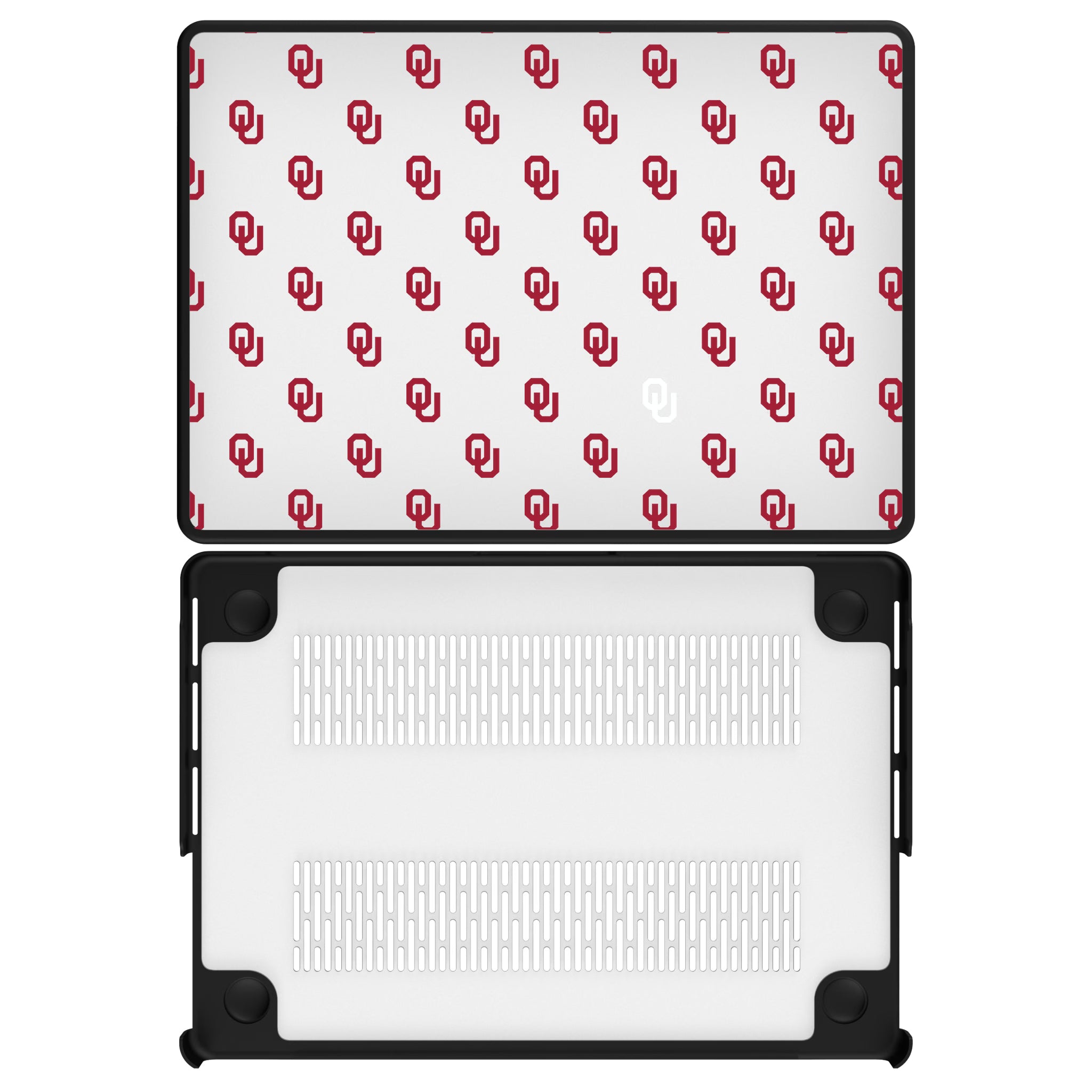 University of Oklahoma Sooners Fashion Pattern MacBook Laptop Case for Apple MacBook#Device_MacBook Pro (14-inch, 2021) / MacBook Pro (14-inch, 2023) / MacBook Pro (14-inch, 2024)