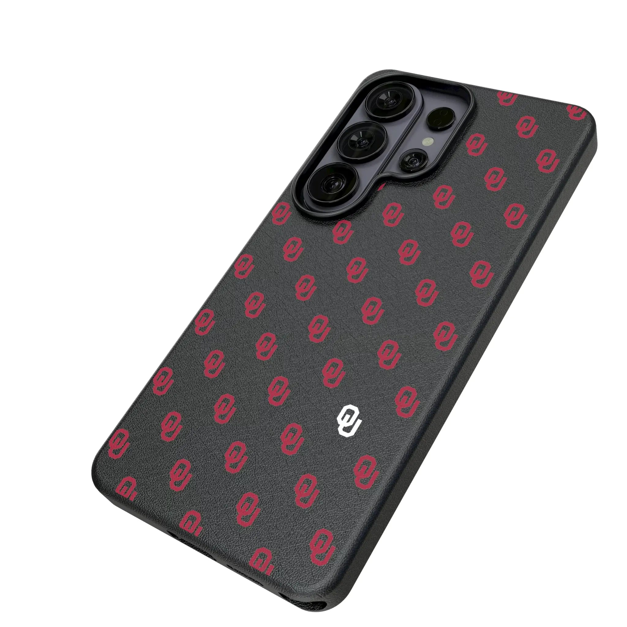 University of Oklahoma Sooners Fashion Pattern Galaxy MagSafe Compatible Phone Case for Samsung Galaxy - Isometric View#Device_Galaxy S26 Ultra