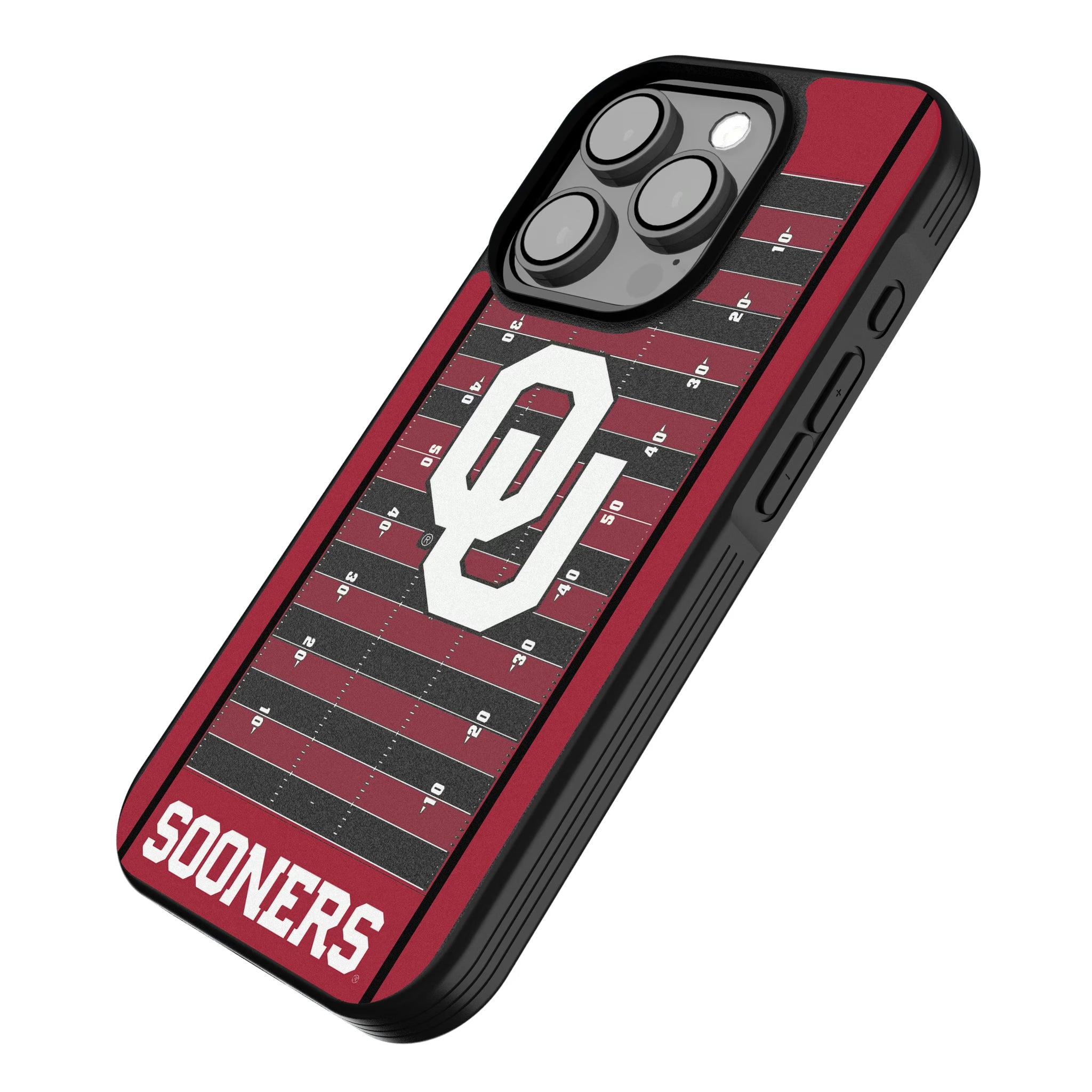 University of Oklahoma Sooners Field iPhone Bump Phone Case for Apple iPhone - Isometric View