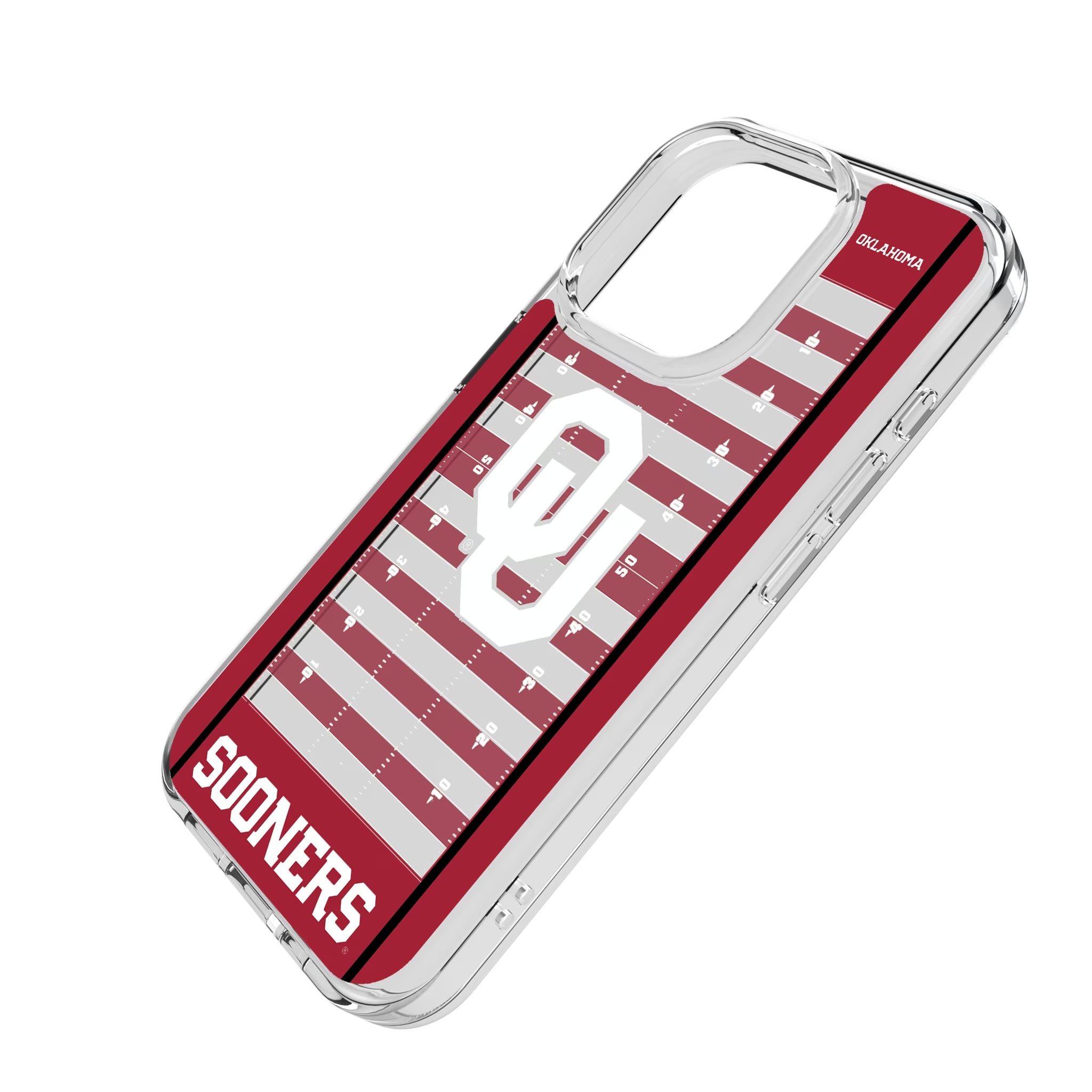 University of Oklahoma Sooners Field iPhone Clear Phone Case for Apple iPhone - Isometric View