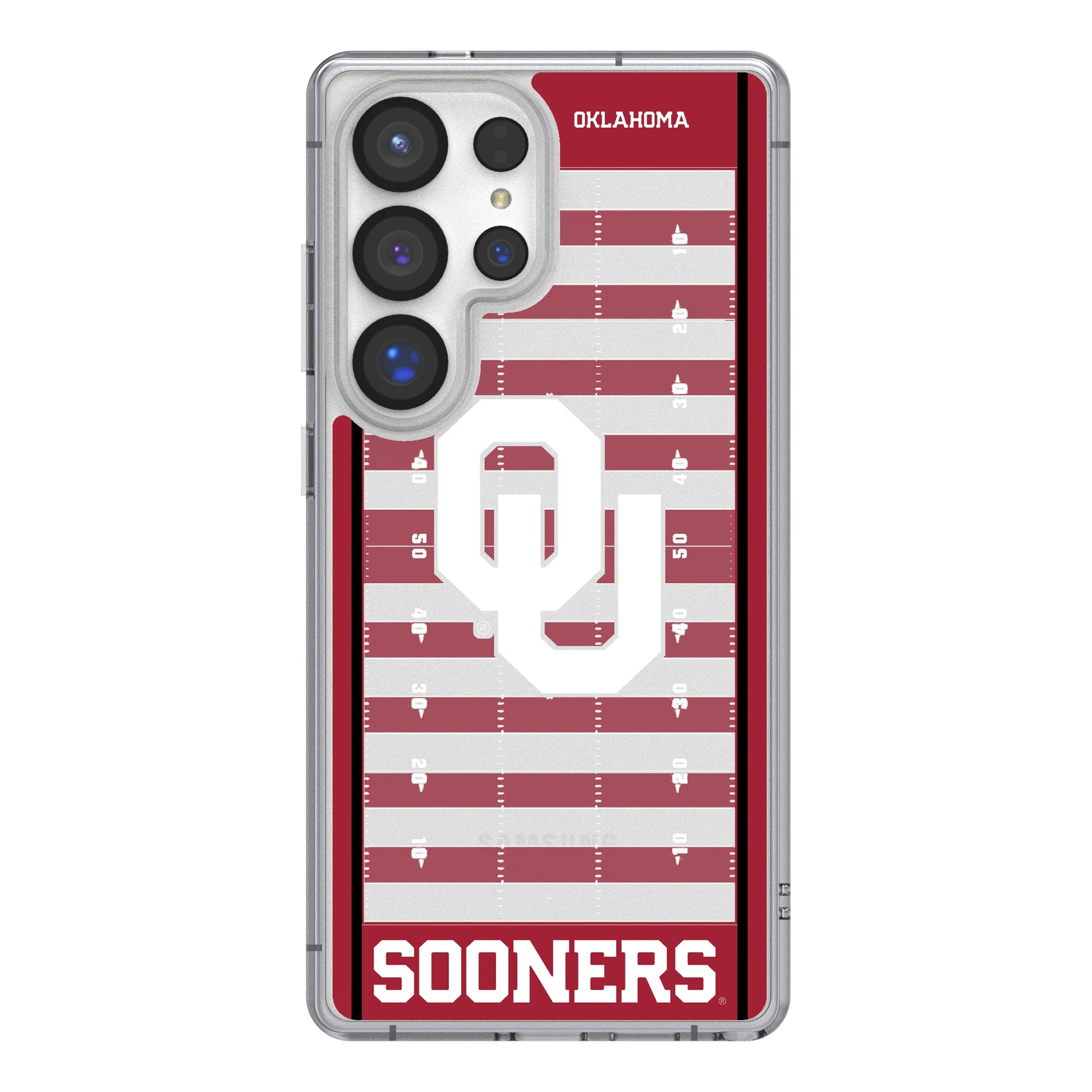 University of Oklahoma Sooners Field Galaxy Clear Phone Case for Samsung Galaxy