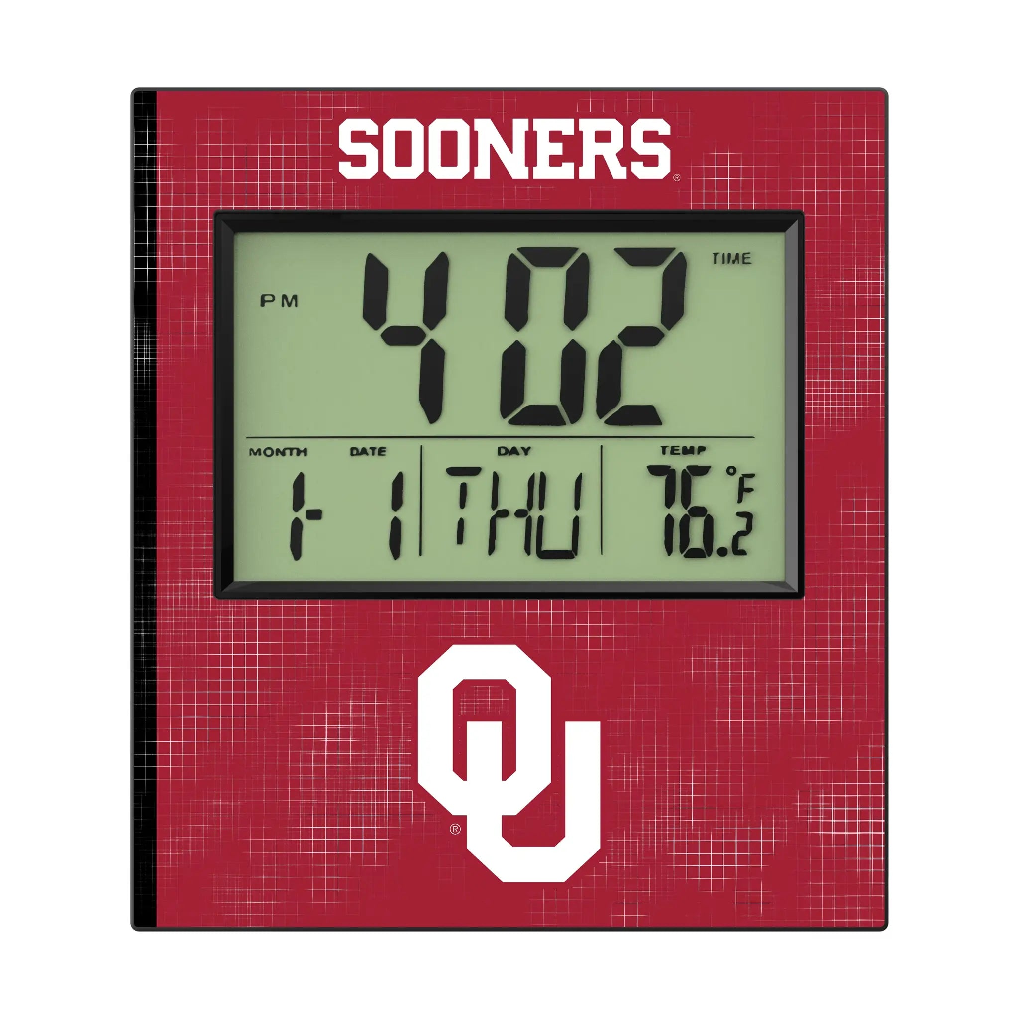 University of Oklahoma Sooners Hatch Wall Clock