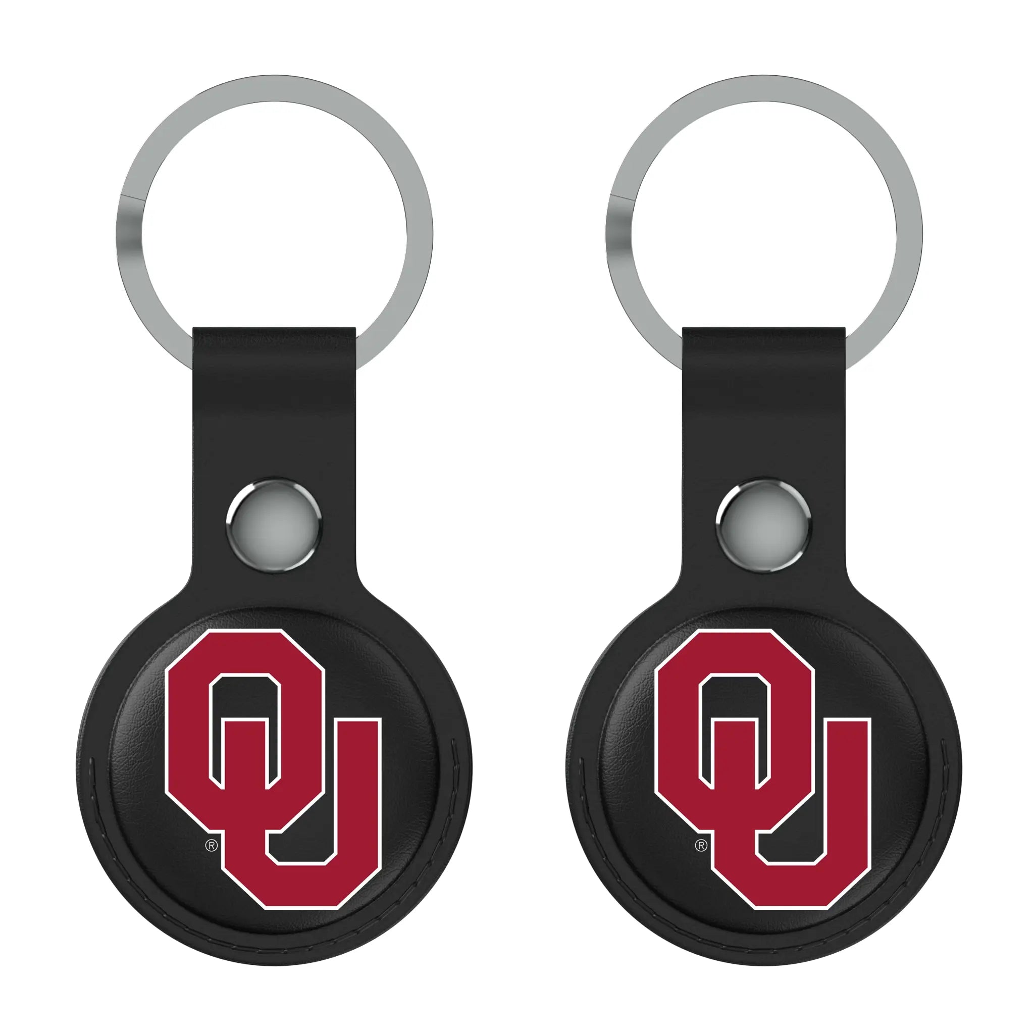 University of Oklahoma Sooners Insignia AirTag Black Airtag Holder 2-Pack