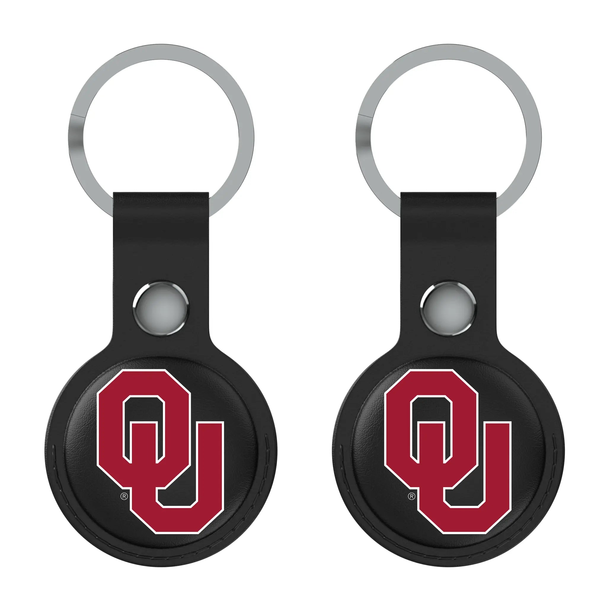 University of Oklahoma Sooners Insignia AirTag Black Airtag Holder 2-Pack