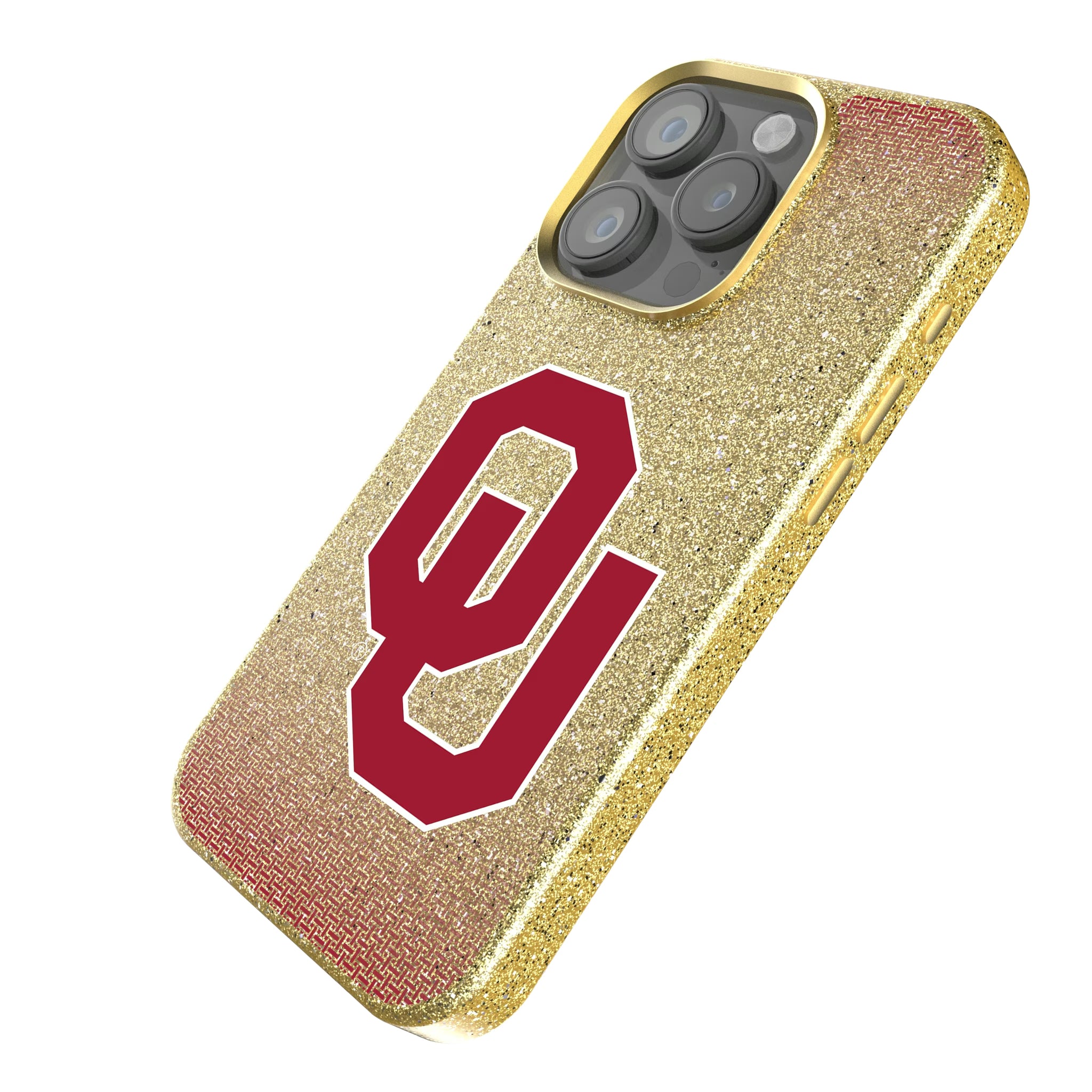 University of Oklahoma Sooners Linen iPhone Bling Phone Case for Apple iPhone - Isometric View