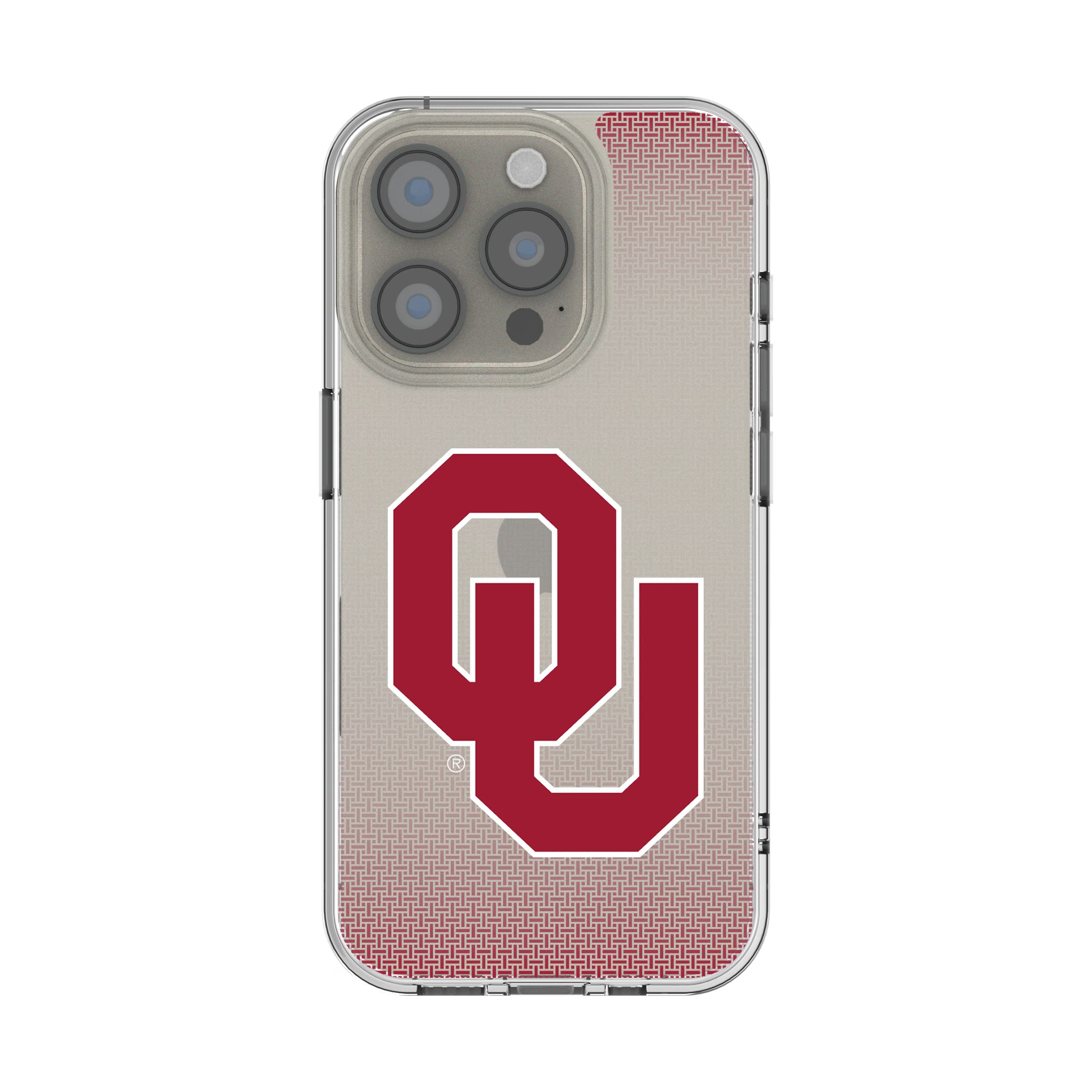 University of Oklahoma Sooners Linen iPhone Clear Phone Case for Apple iPhone