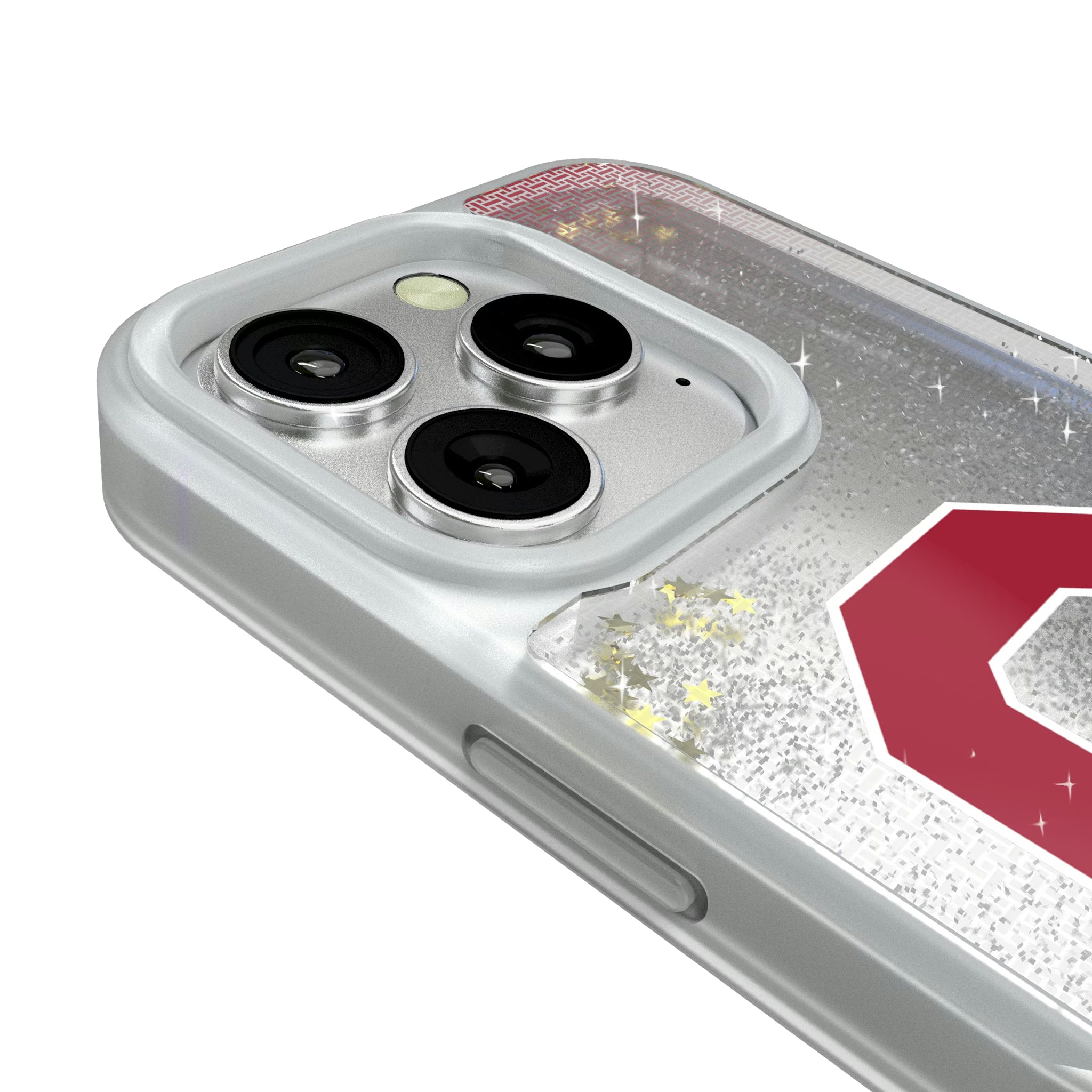 University of Oklahoma Sooners Linen iPhone Glitter Phone Case for Apple iPhone - Detail#Device_iPhone 16 Pro