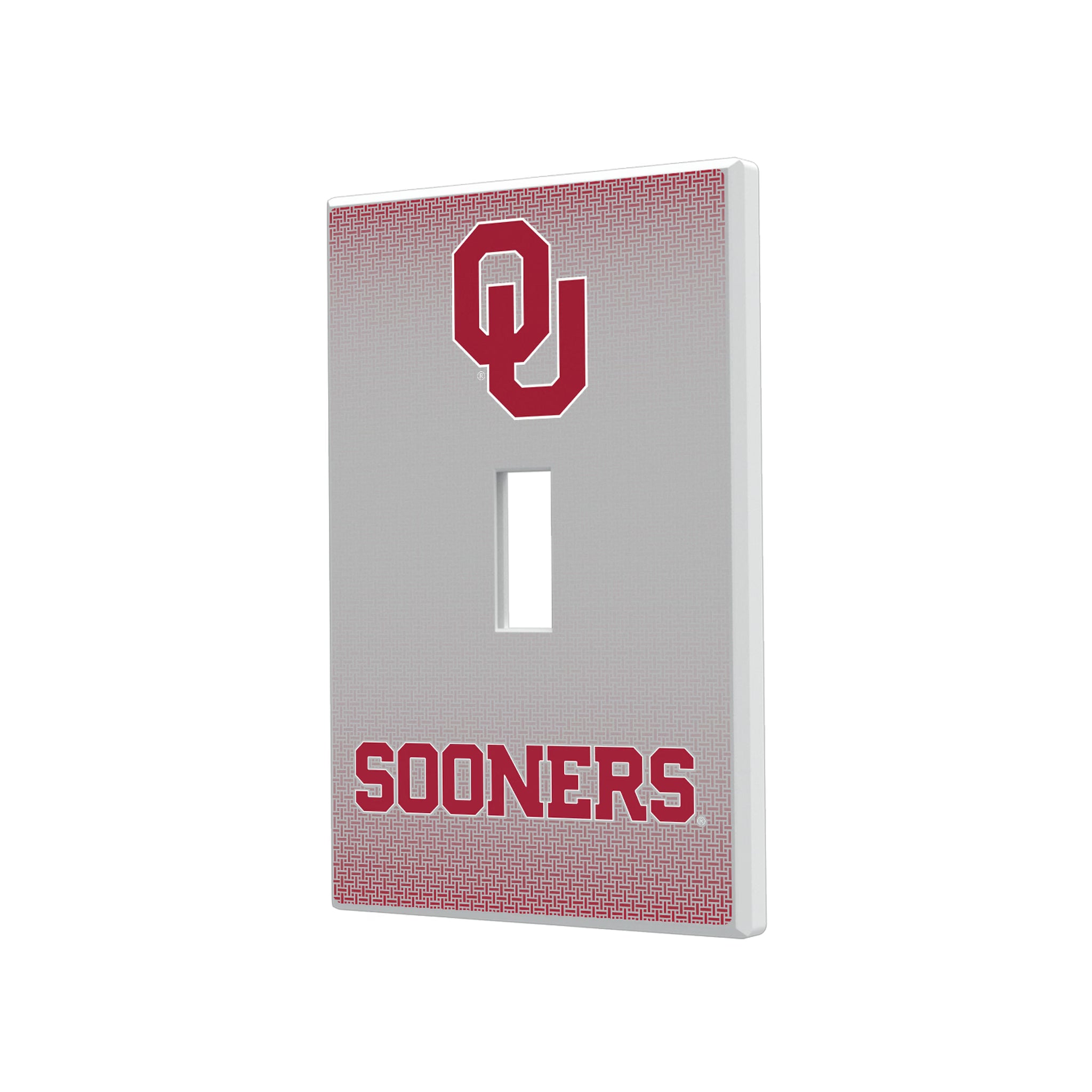 University of Oklahoma Sooners Linen Hidden-Screw Light Switch Plate#Style_Single Toggle