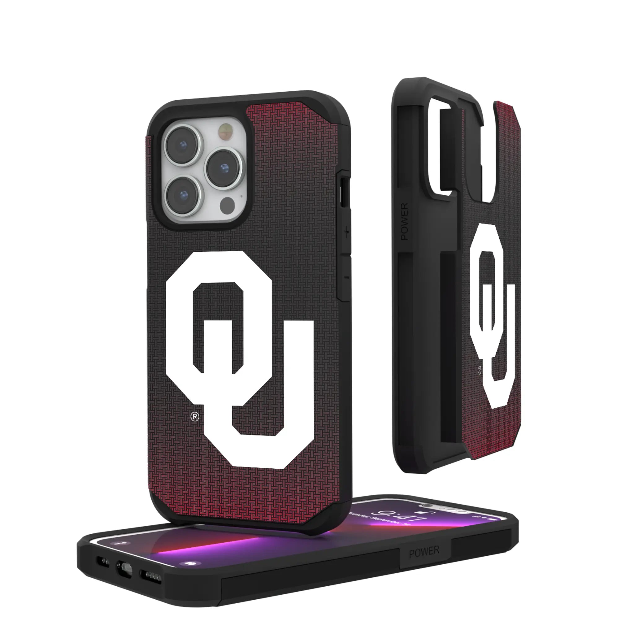 University of Oklahoma Sooners Linen iPhone Rugged Phone Case for Apple iPhone