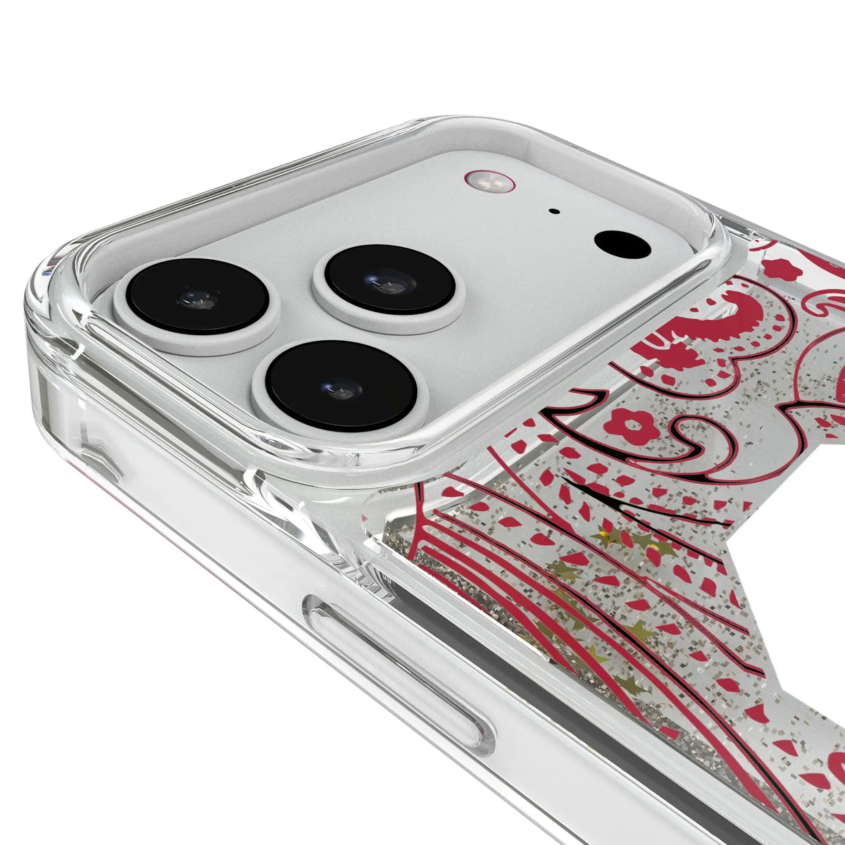 University of Oklahoma Sooners Paisley iPhone Glitter Phone Case for Apple iPhone - Detail#Device_iPhone 18 Pro Max