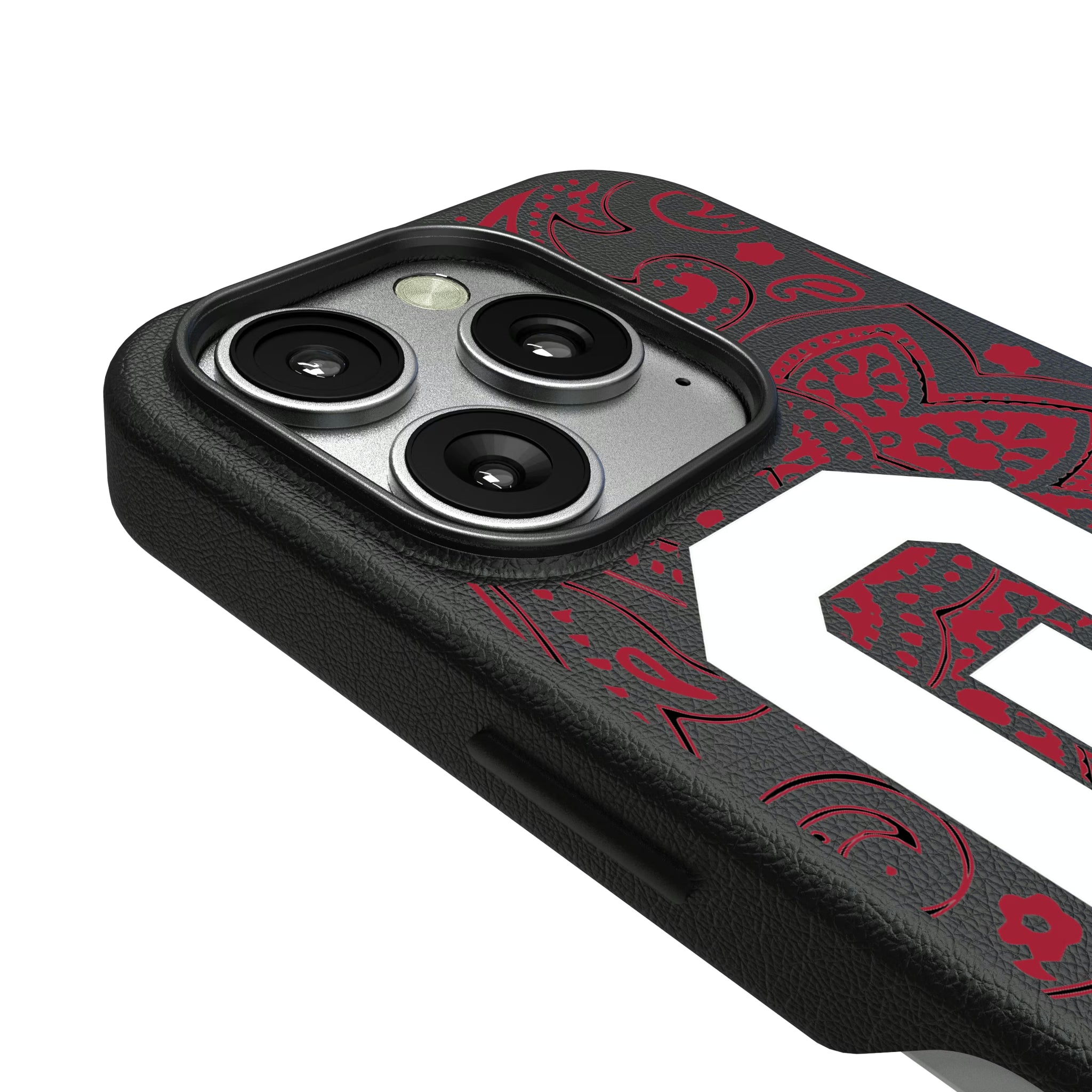 University of Oklahoma Sooners Paisley iPhone MagSafe Compatible Phone Case for Apple iPhone - Detail